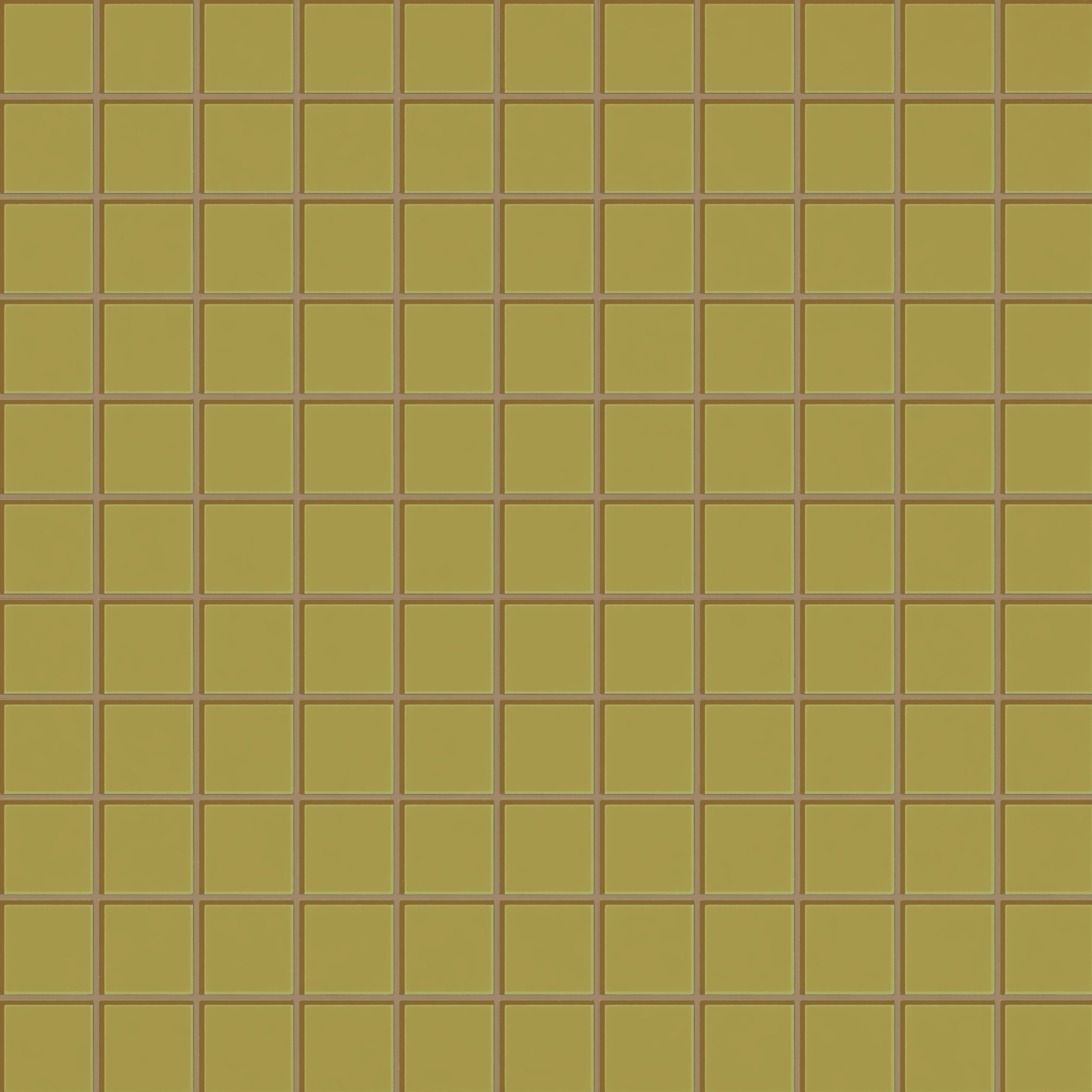 3x3 Straight Set Sheeted Glass Mosaic Tile in Pine Siskin Gloss