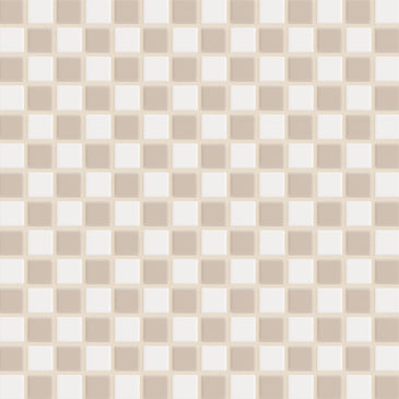 1x1 Checkerboard Sheeted Original Ceramic Tile in Calcite Matte & Sweet Pea Matte