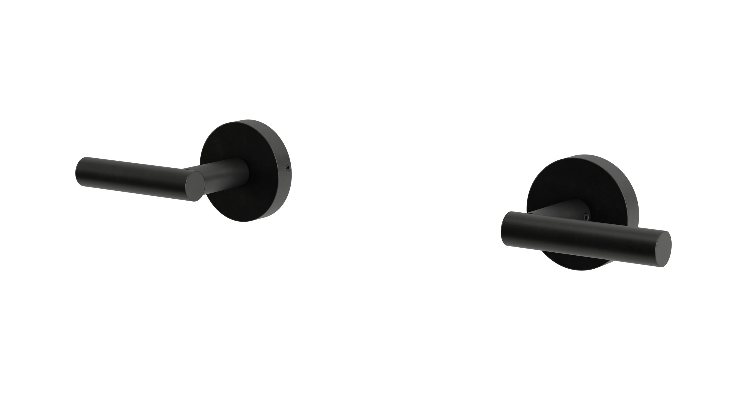 Contour Two Handle Wall Mount Bath Trim with Soft Lever Handles in Oil Rubbed Bronze