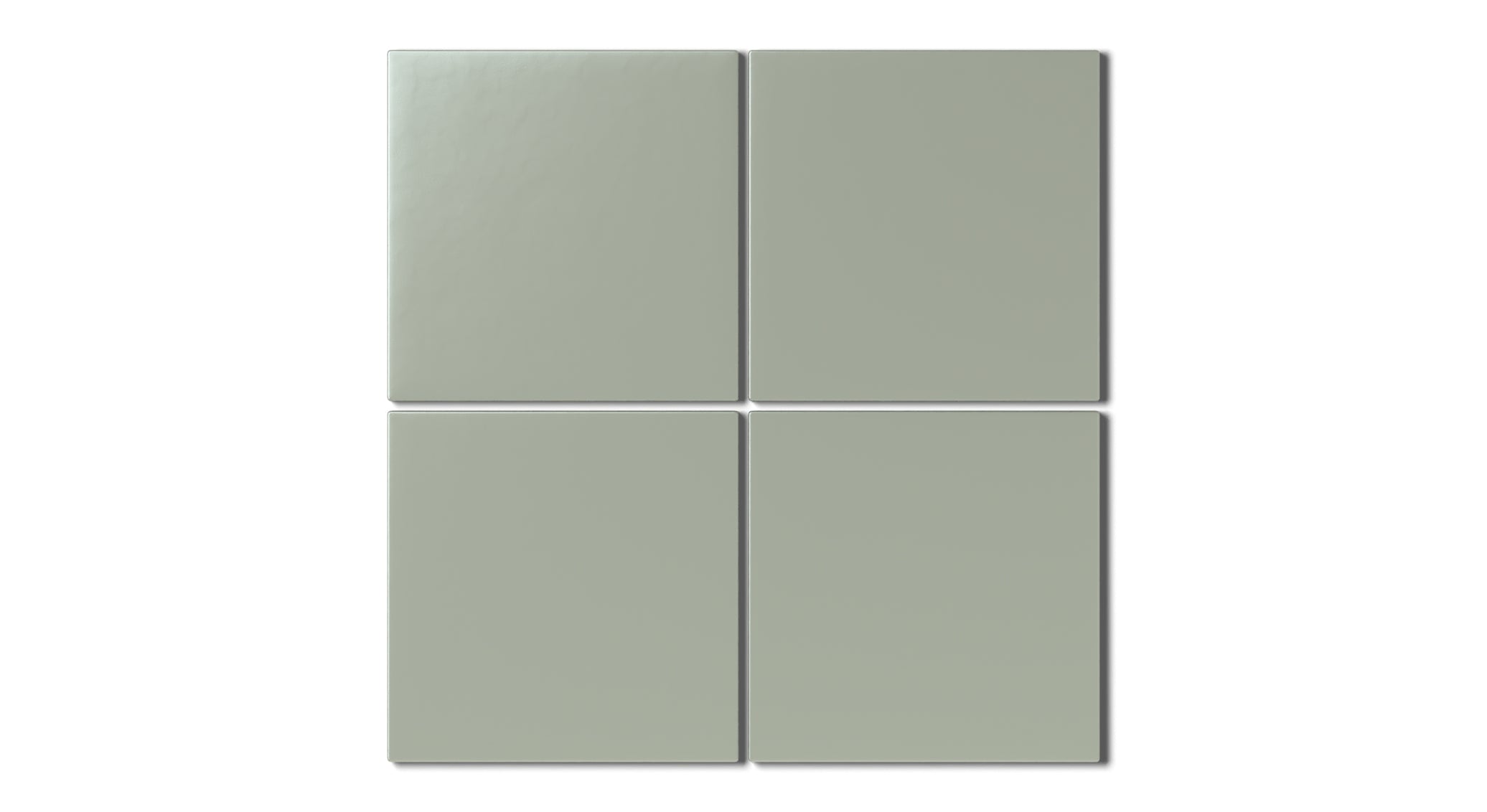 6x6 Natural Press Ceramic Tile in Terre Verte Matte