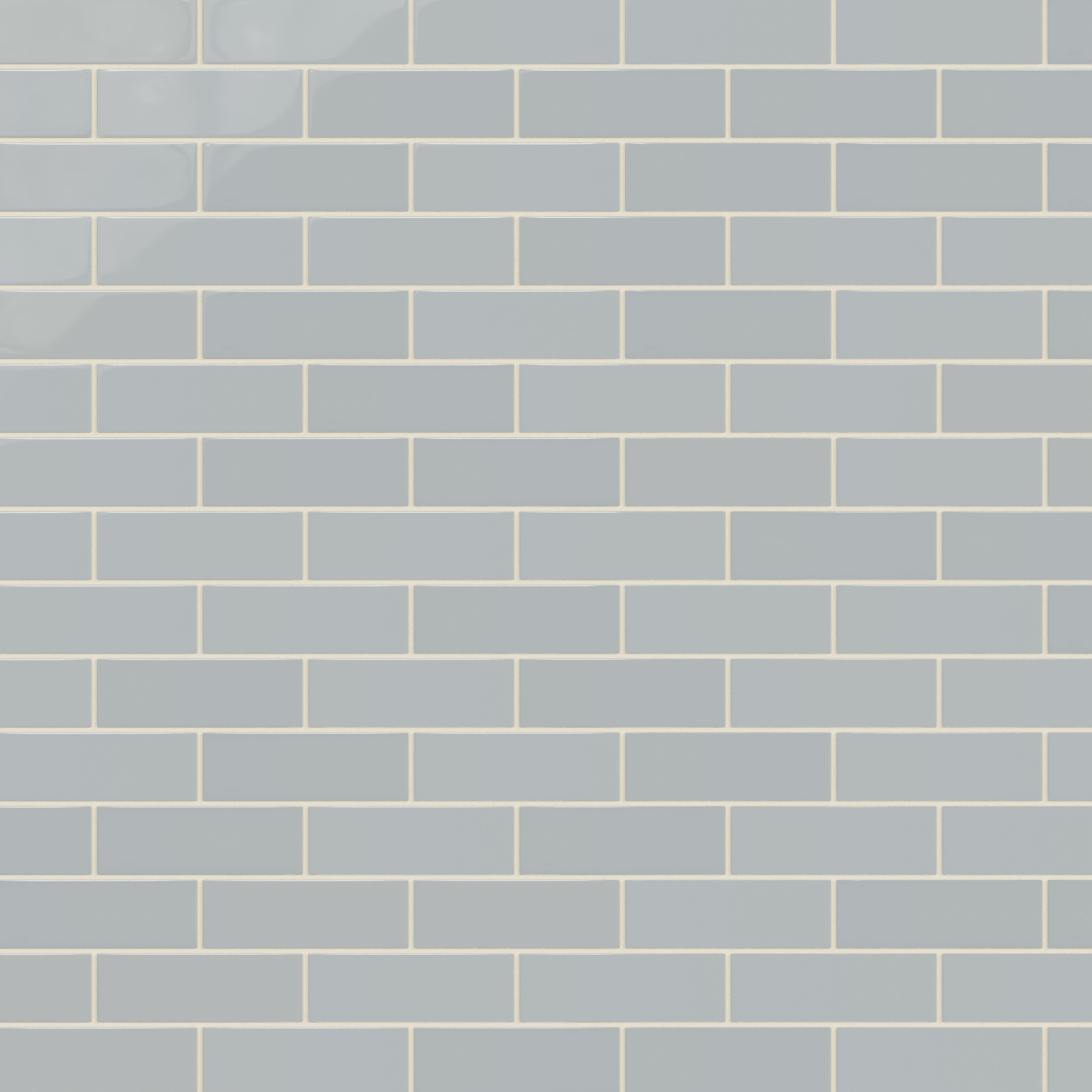2x6 Natural Press Ceramic Tile in Alberta Blue Gloss