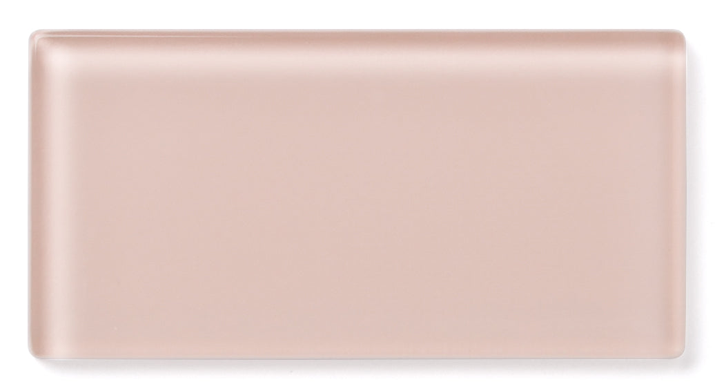 1x4 Herringbone Sheeted Glass Mosaic Tile in Rosy Finch Gloss