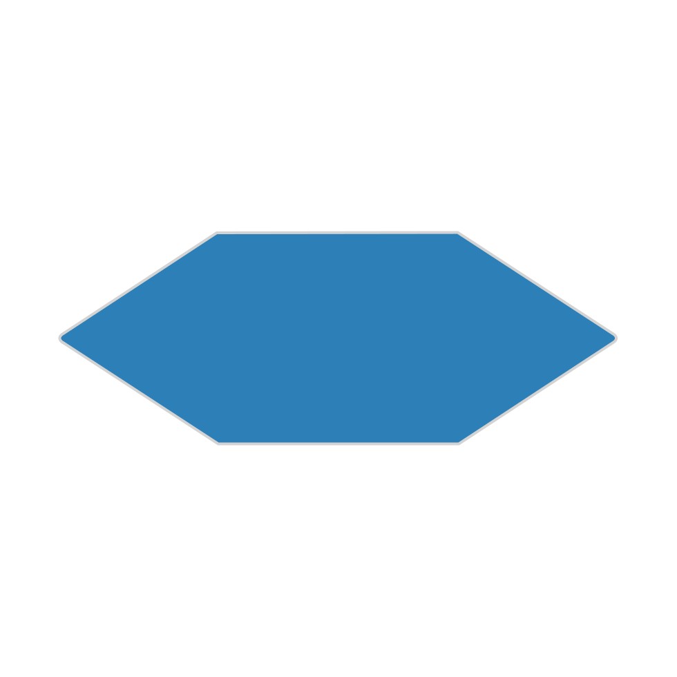 Picket Original Ceramic Tile in Aegean Sea Matte