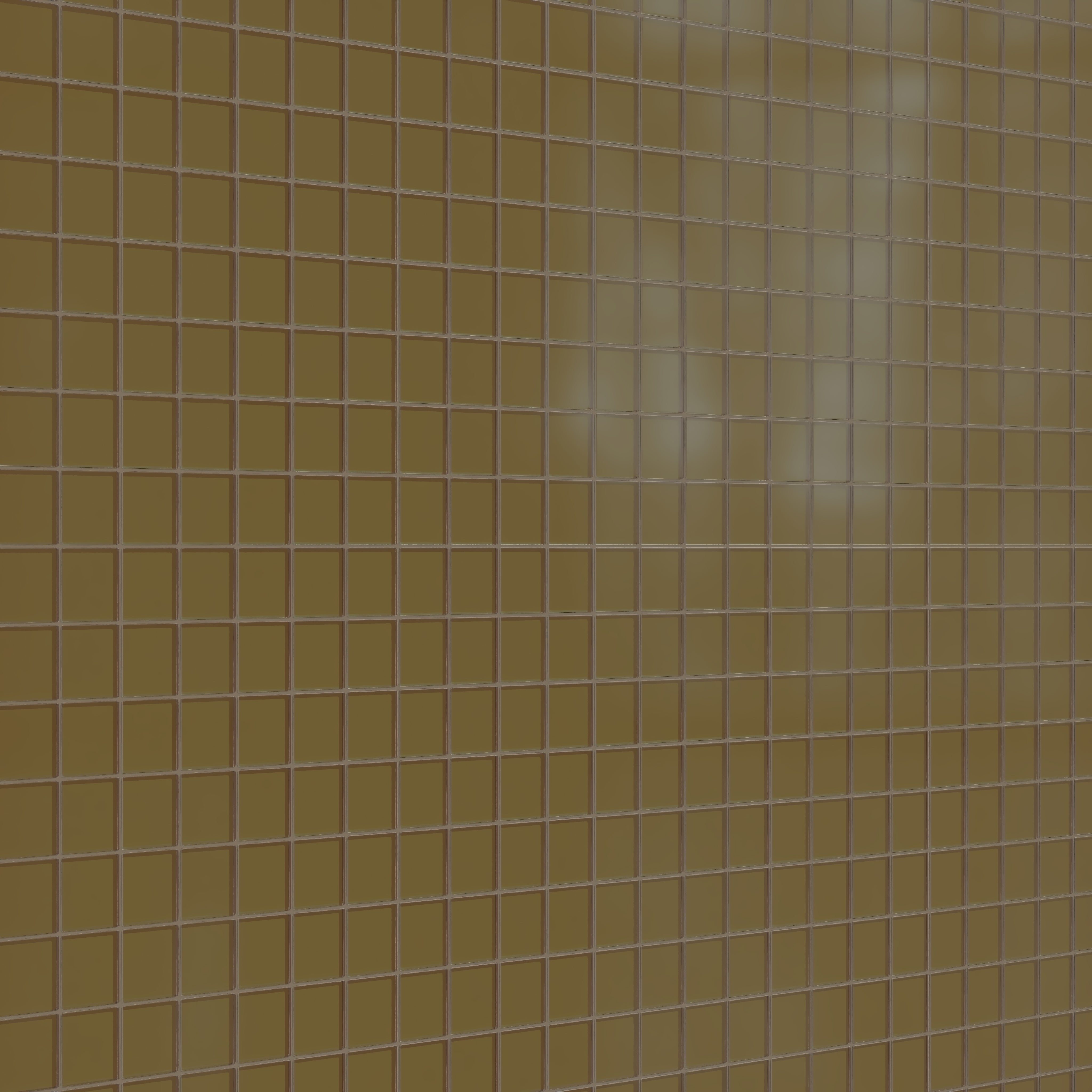 3x3 Straight Set Sheeted Glass Mosaic Tile in Merlin Matte