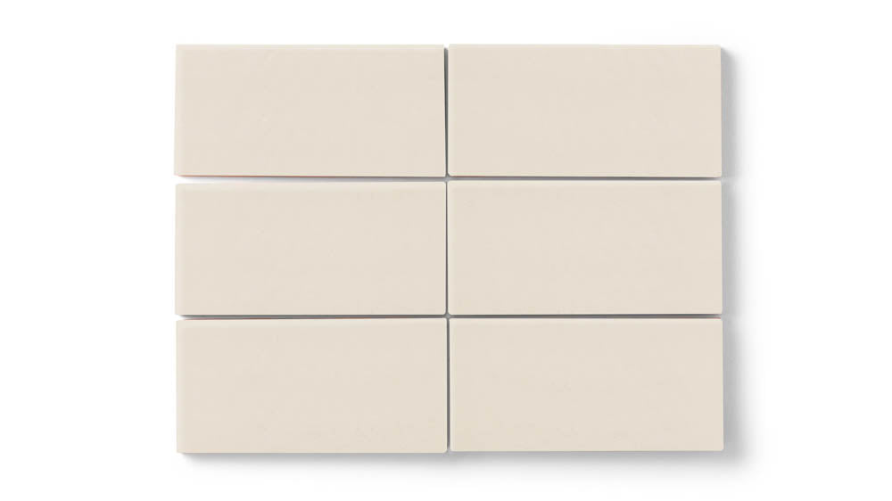 4x8 Original Ceramic Tile in Ivory Matte