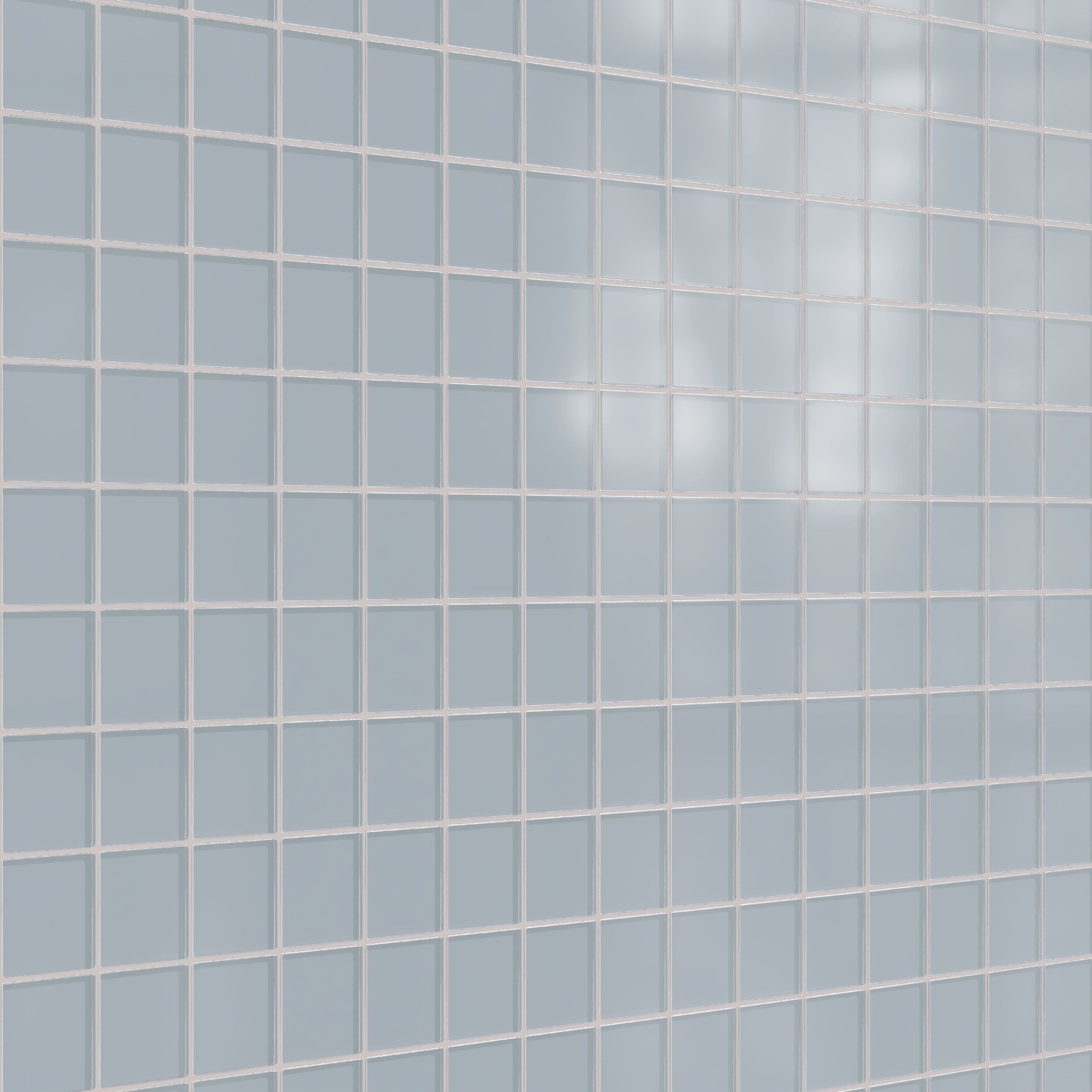 3x3 Straight Set Sheeted Glass Mosaic Tile in Pinyon Jay Matte