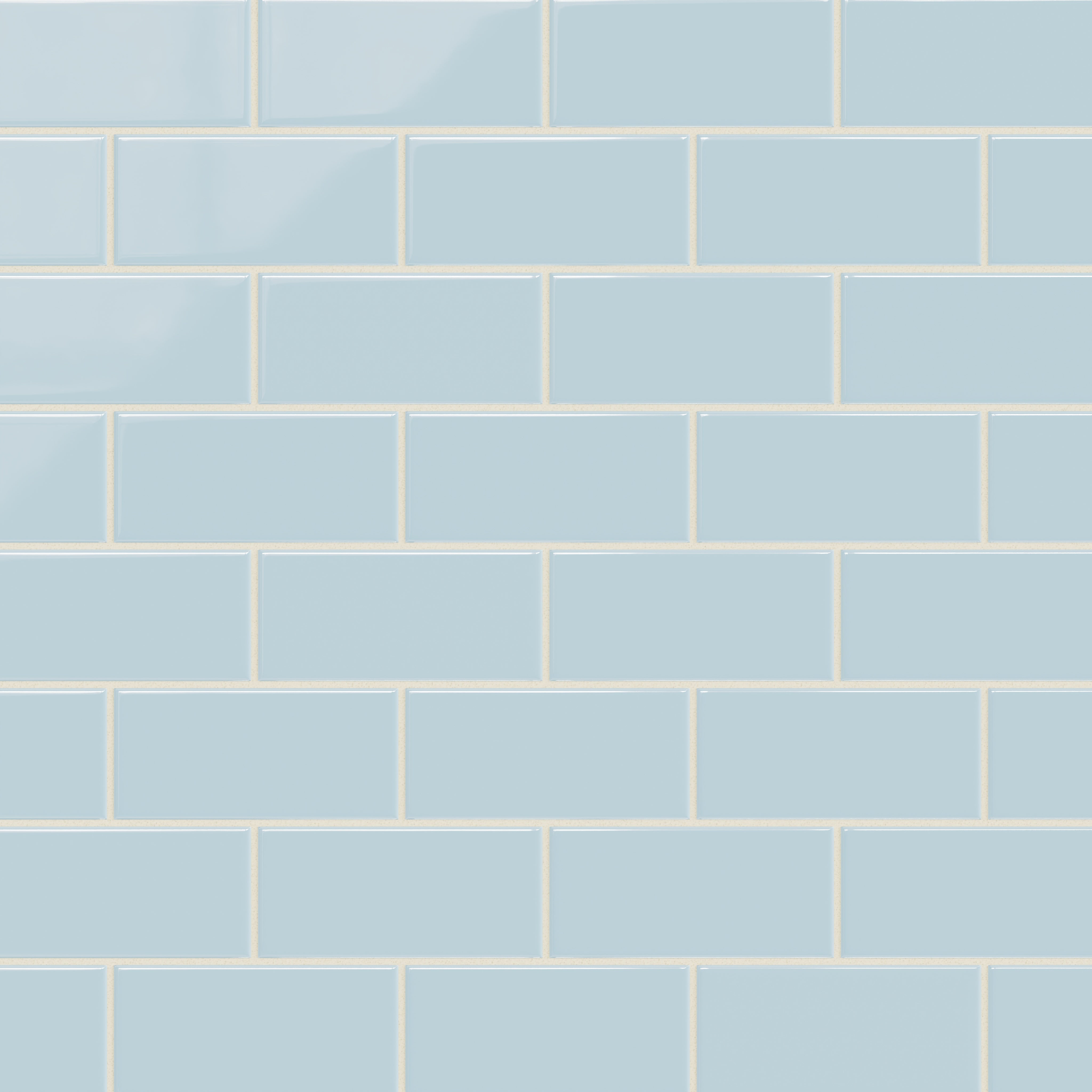 3x6 Natural Press Ceramic Tile in Egyptian Blue Gloss