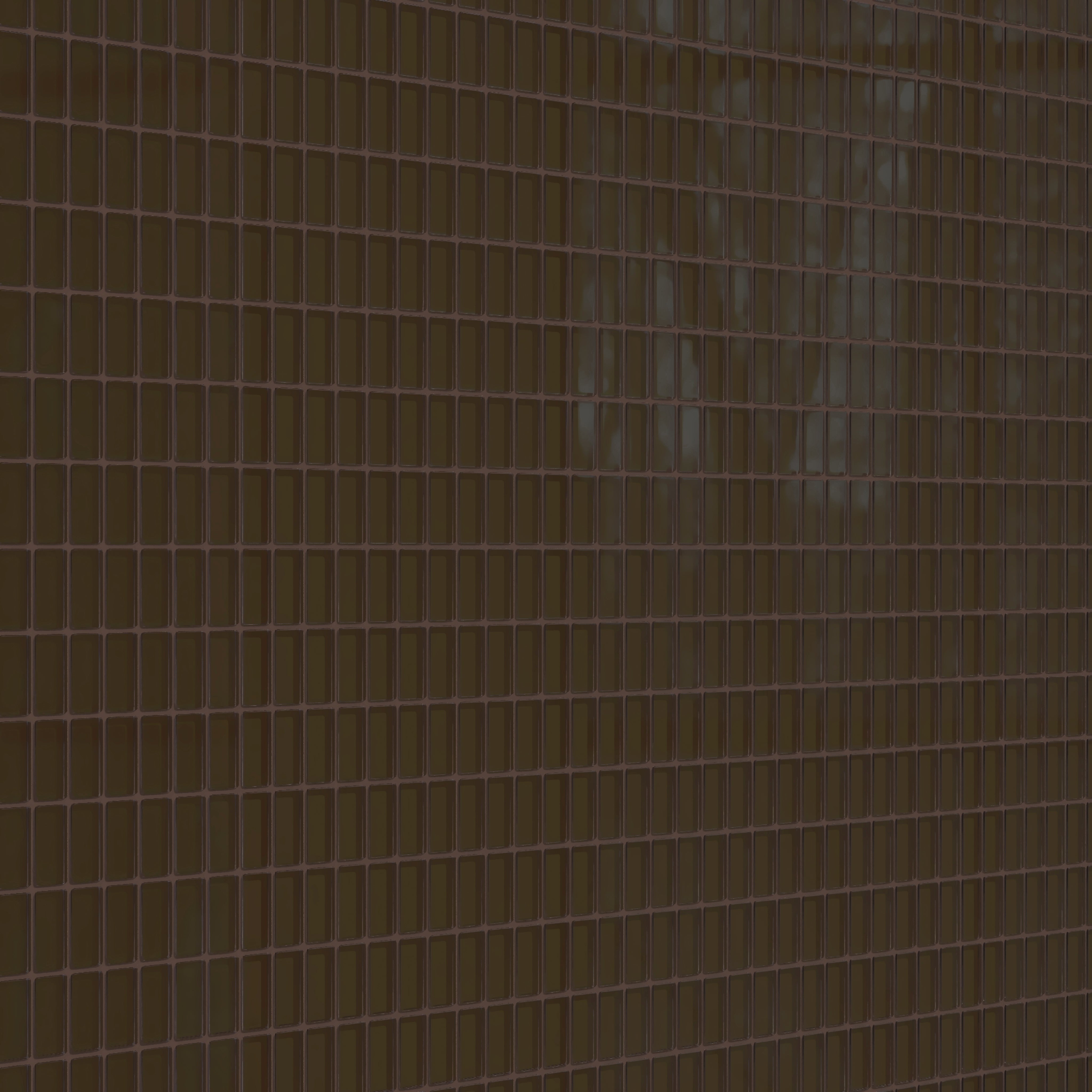 1x2 Straight Set Sheeted Glass Mosaic Tile in Osprey Gloss