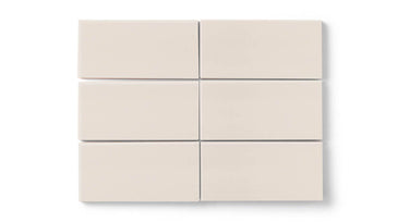 4x8 Original Ceramic Tile in Ivory Gloss