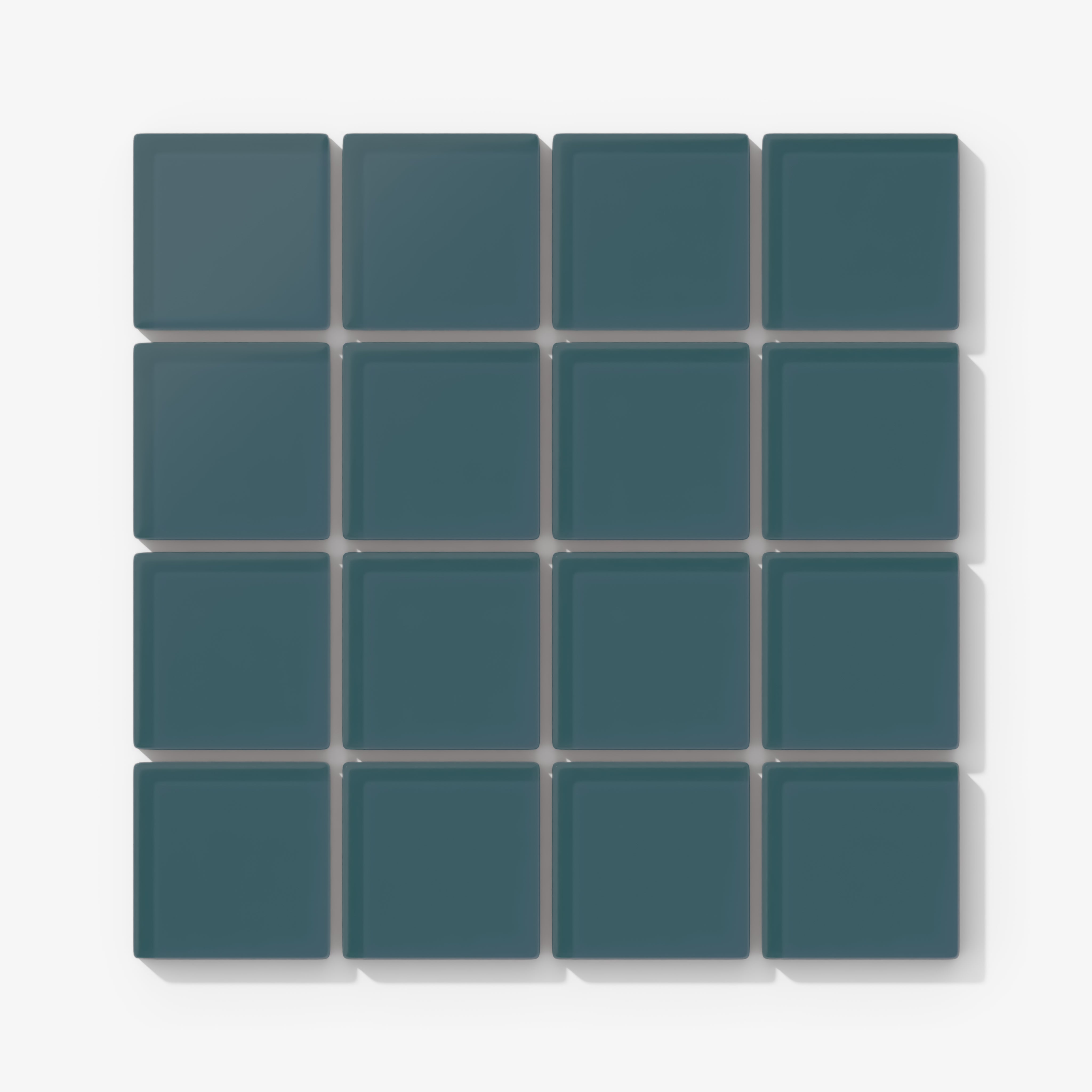 2x2 Straight Set Sheeted Glass Mosaic Tile in Magpie Matte