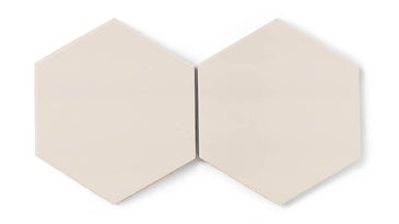 8" Hexagon Original Ceramic Tile in Ivory Gloss