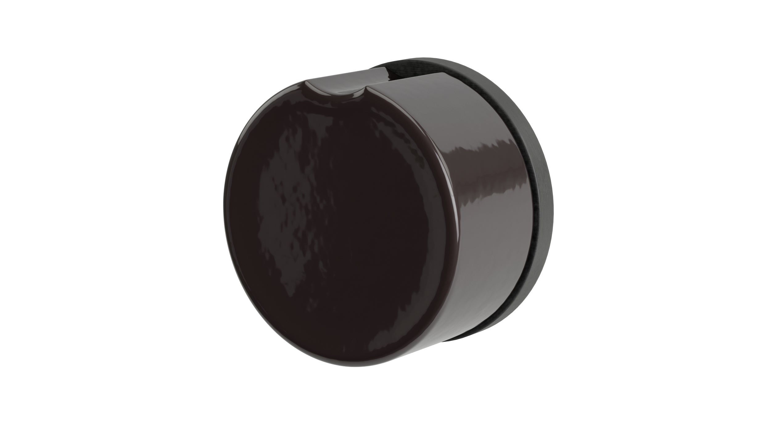Foundry One Handle Wall Mount Diverter/Volume Control Shower Trim with Groove Ceramic Knob Handle in Blackened Nickel