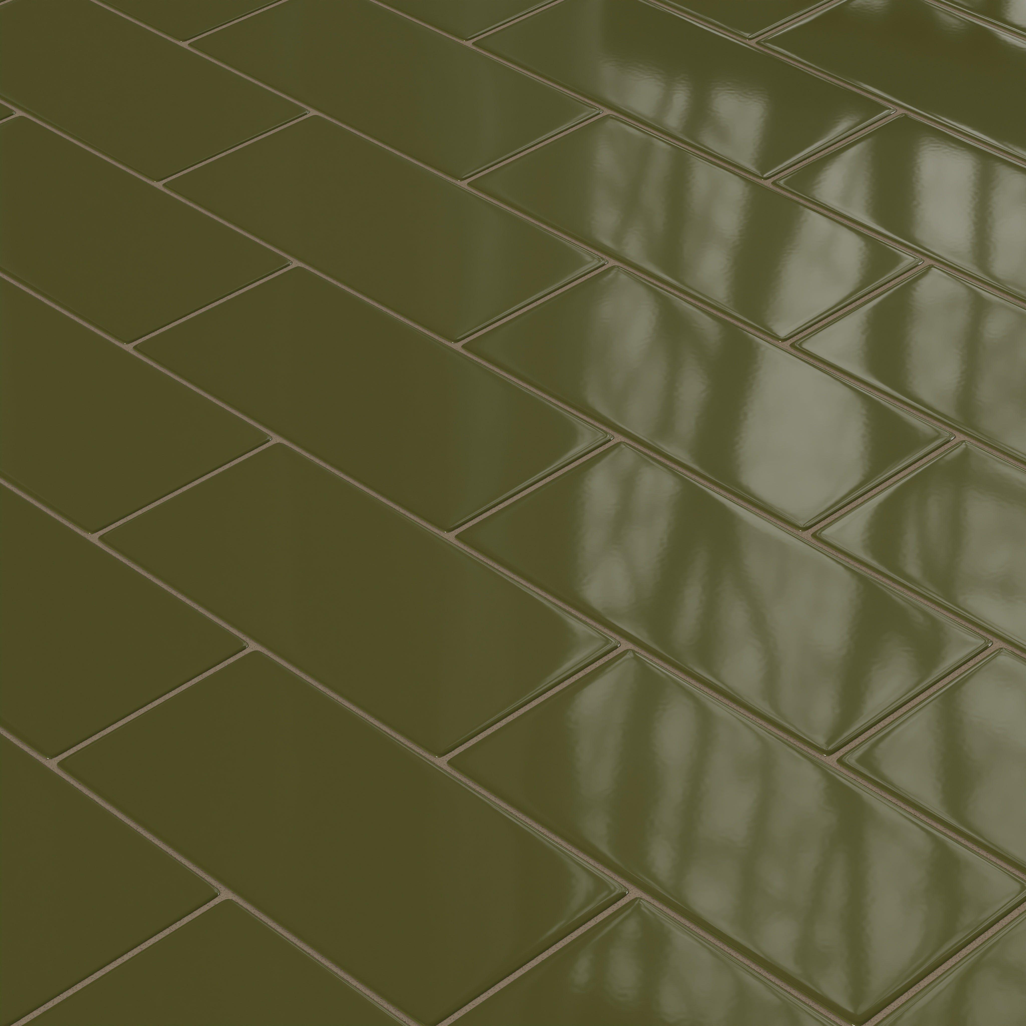 6x12 Original Ceramic Tile in Bonsai Gloss
