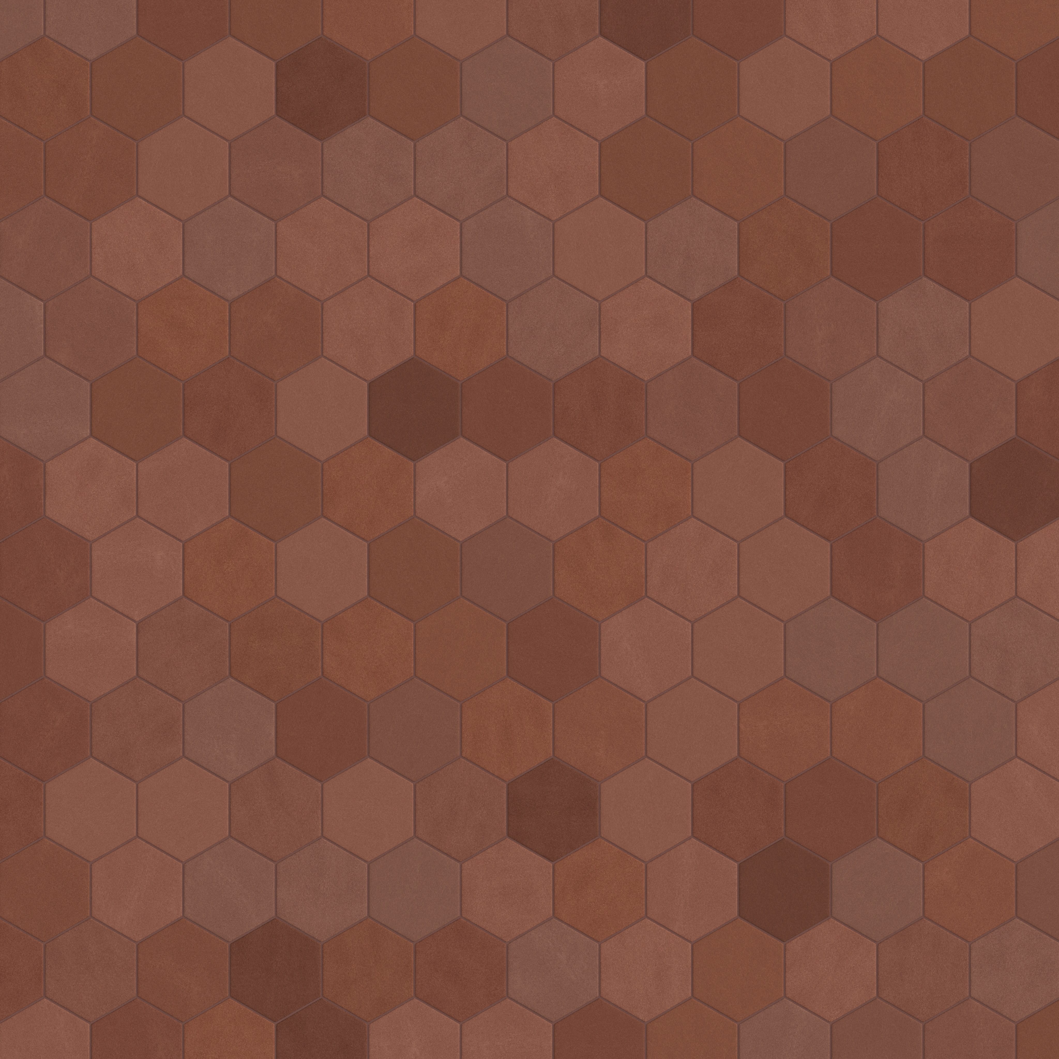 6" Hexagon Original Ceramic Tile in Antique
