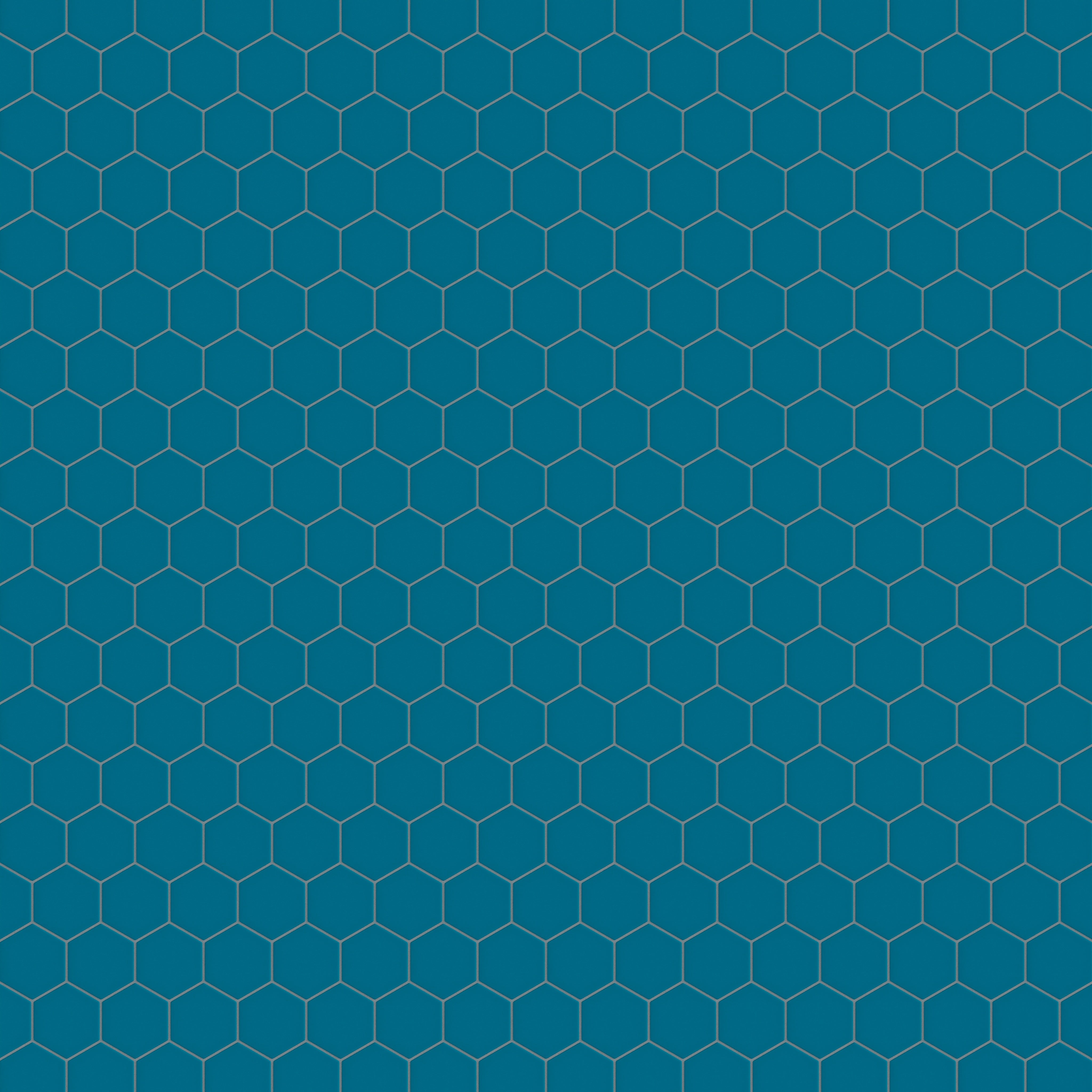 4" Hexagon Original Ceramic Tile in Adriatic Sea Matte