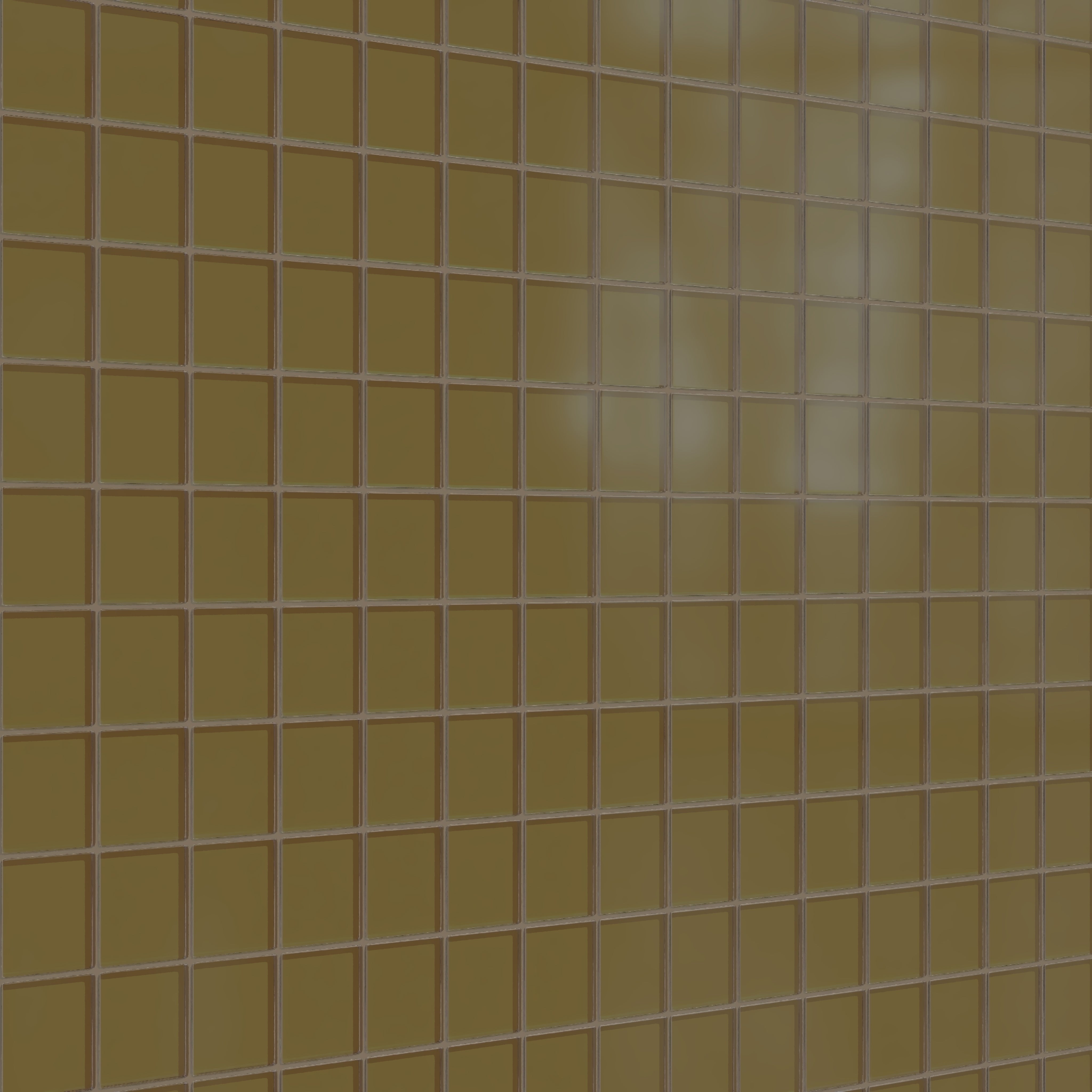3x3 Straight Set Sheeted Glass Mosaic Tile in Merlin Matte