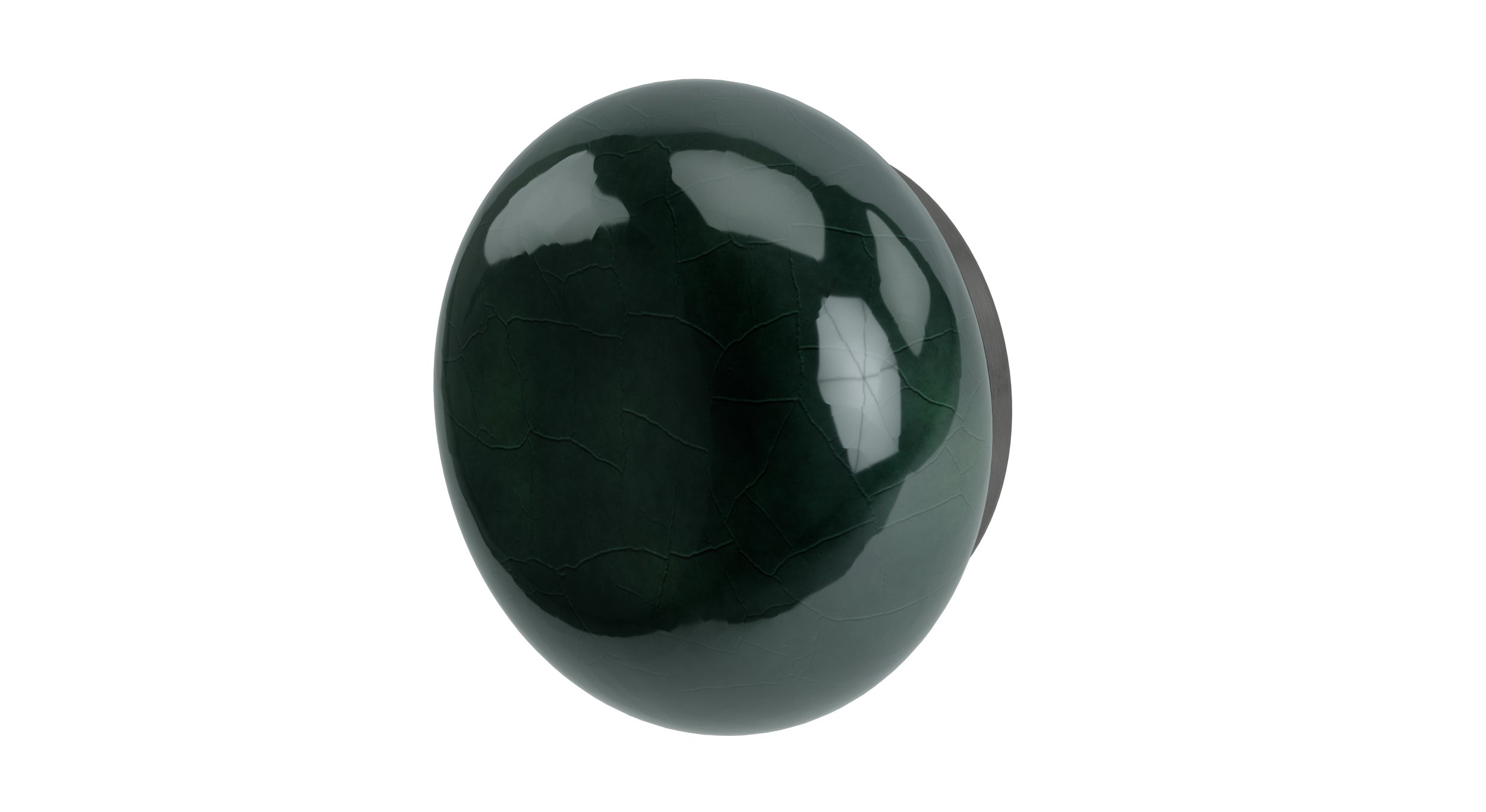 Foundry One Handle Wall Mount Diverter/Volume Control Shower Trim with Pebble Ceramic Knob Handle in Blackened Nickel
