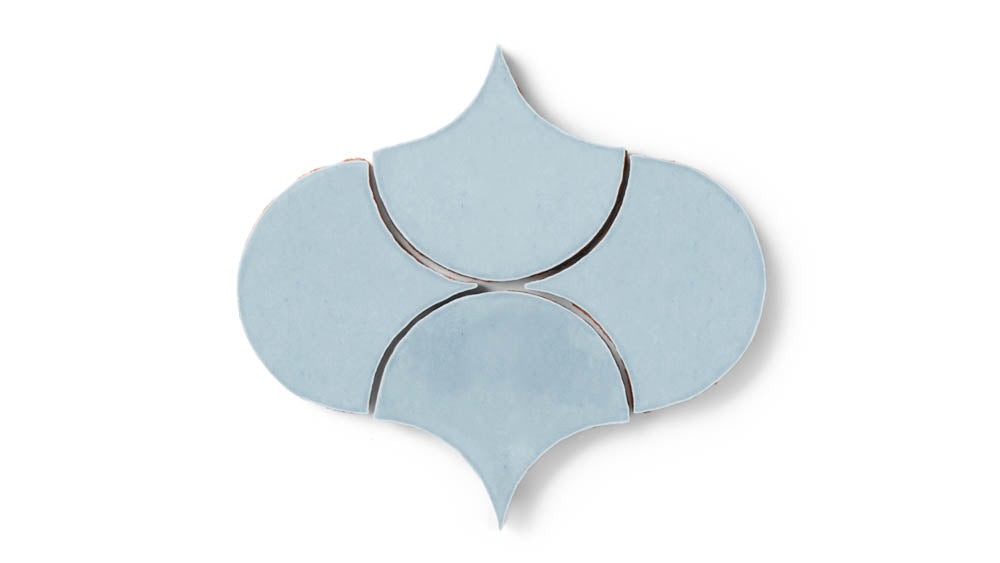Ogee Drop Original Ceramic Tile in Crater Lake Gloss