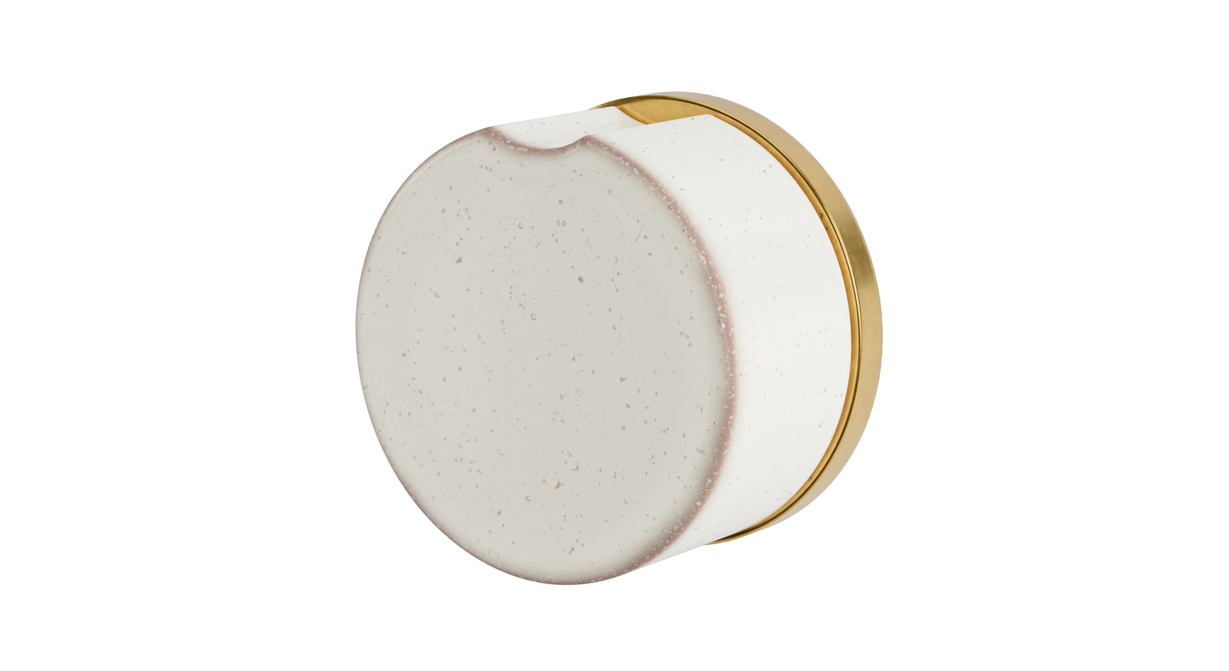 Foundry One Handle Wall Mount Diverter/Volume Control Shower Trim with Groove Ceramic Knob Handle in French Brass