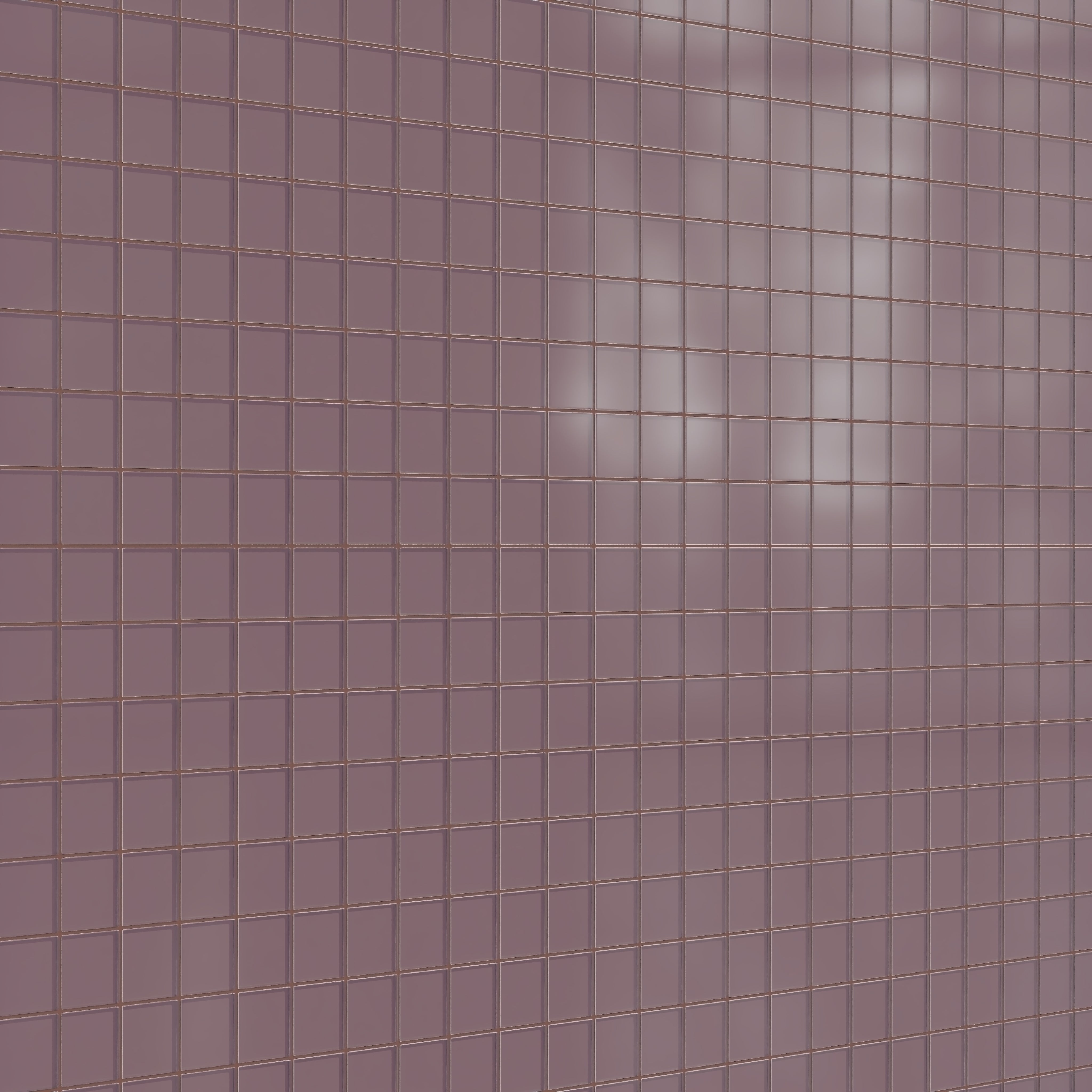 3x3 Straight Set Sheeted Glass Mosaic Tile in Crane Matte