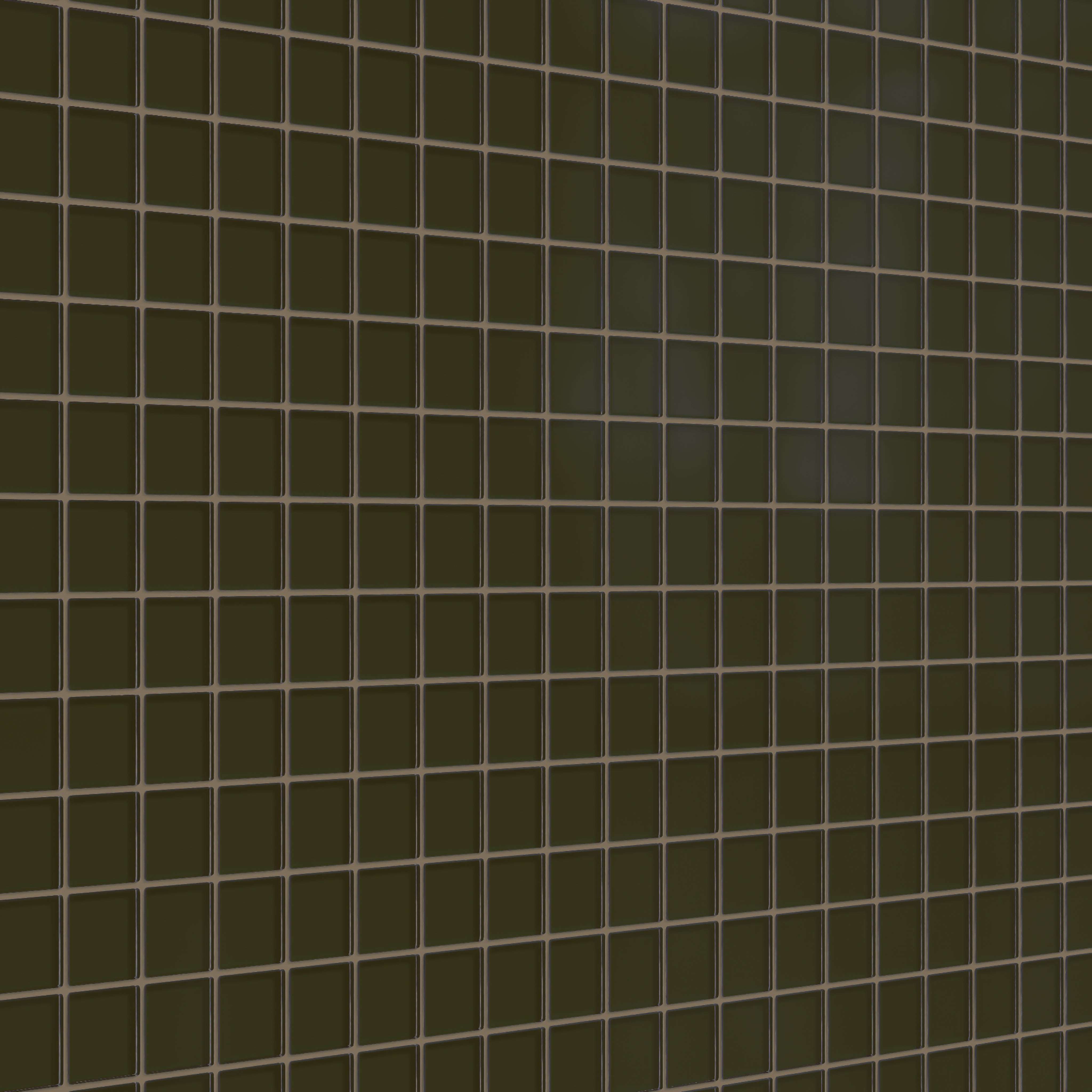 2x2 Straight Set Sheeted Glass Mosaic Tile in Catbird Matte