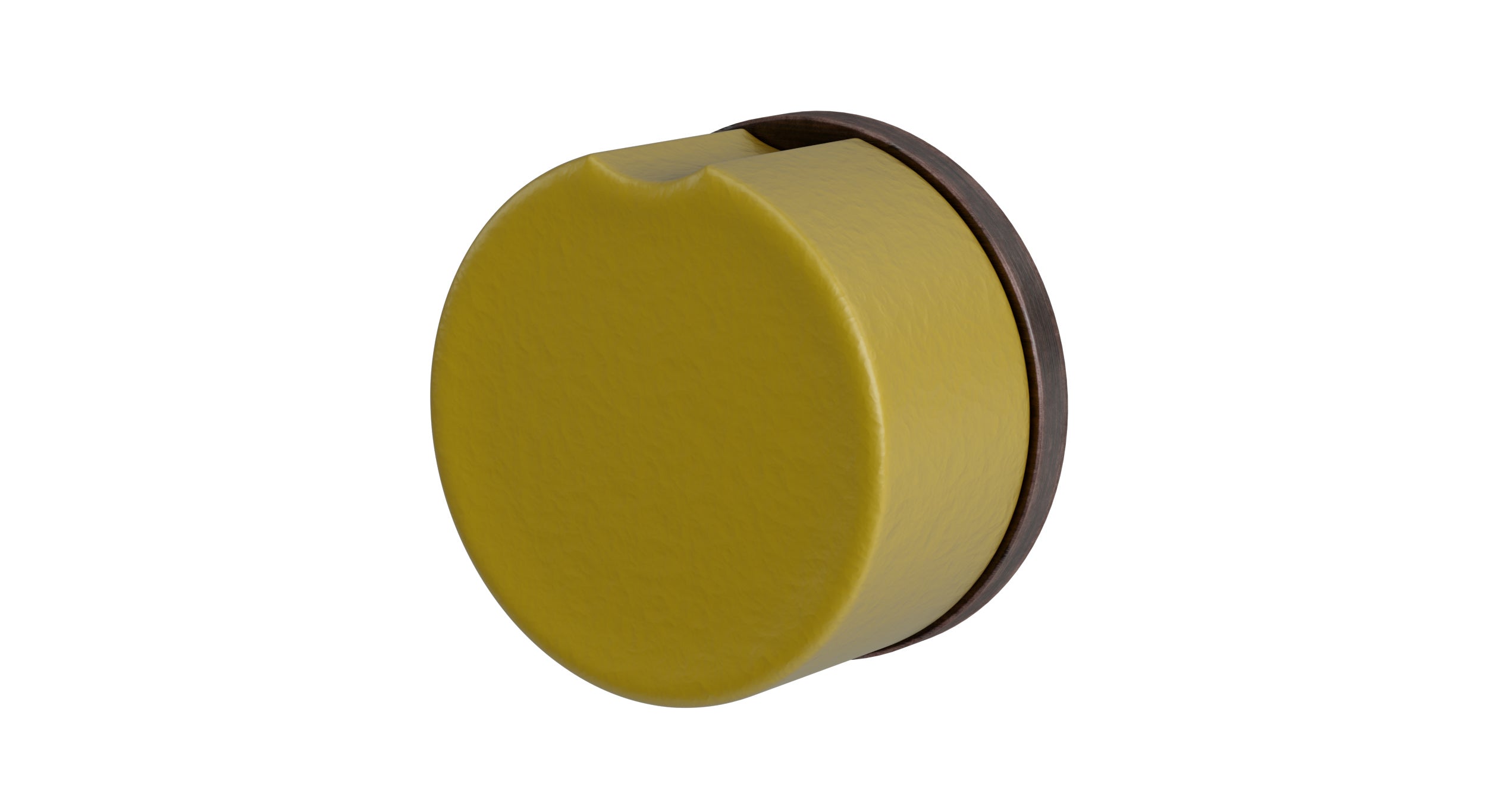 Foundry One Handle Wall Mount Diverter/Volume Control Shower Trim with Groove Ceramic Knob Handle in Antique Bronze