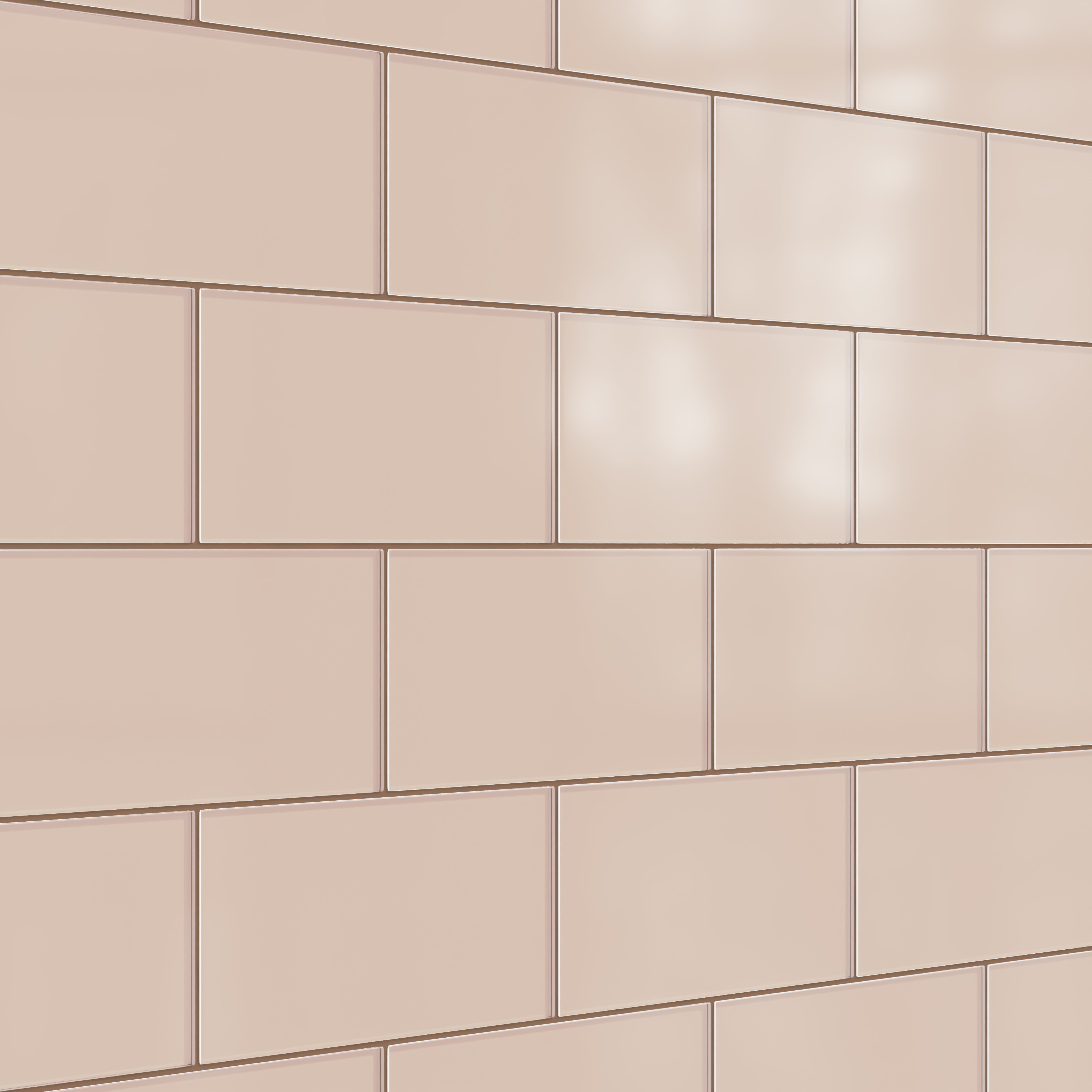 6x12 Glass Tile in Rosy Finch Matte