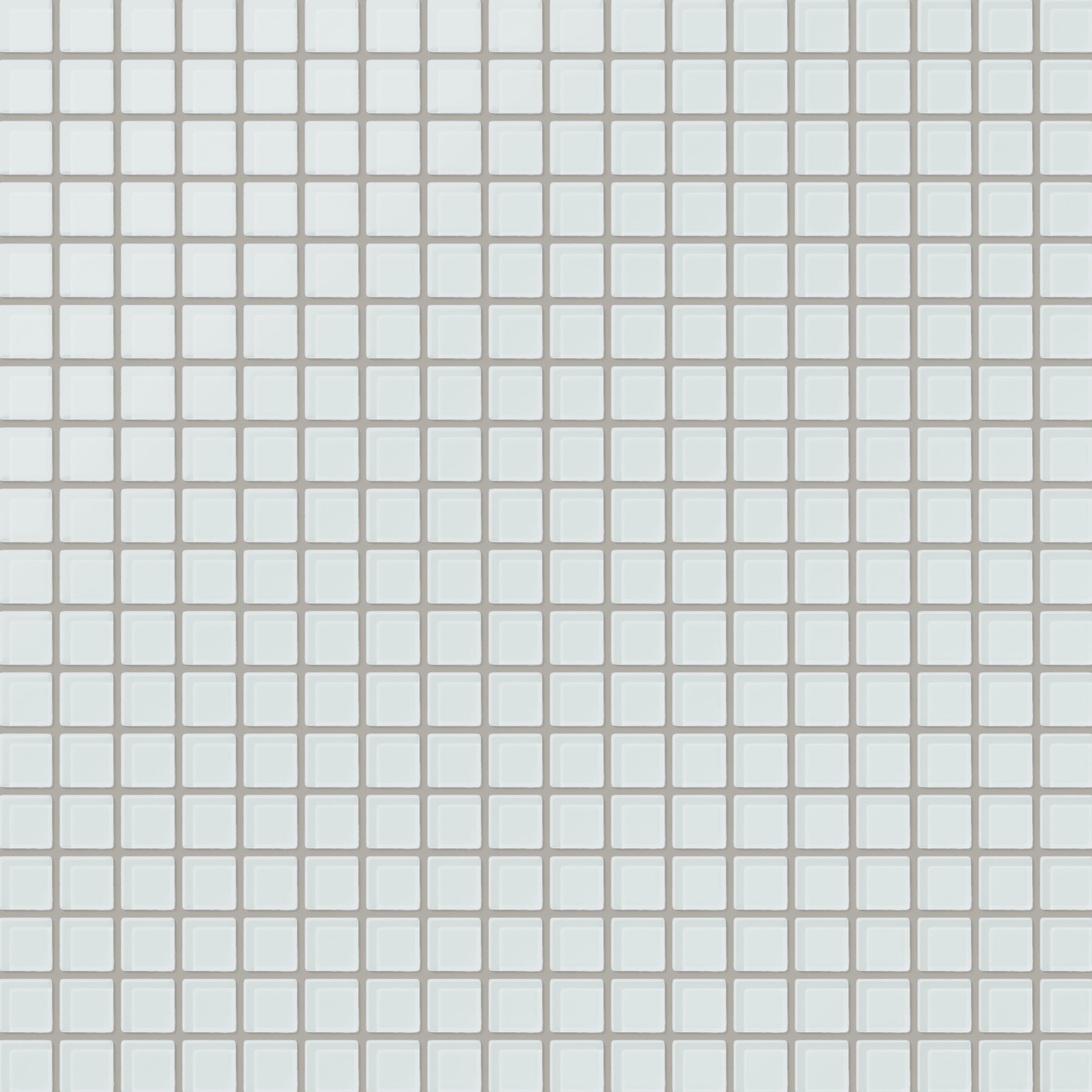 1x1 Straight Set Sheeted Glass Mosaic Tile in Warbler Matte