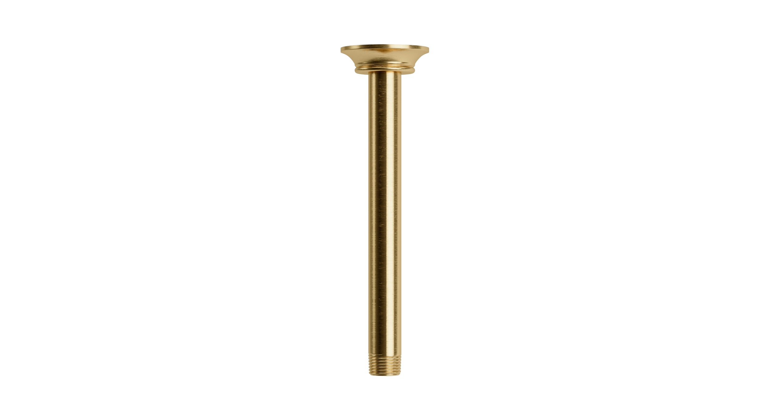 Emerson 8" Straight Shower Arm with Flange in Satin Brass