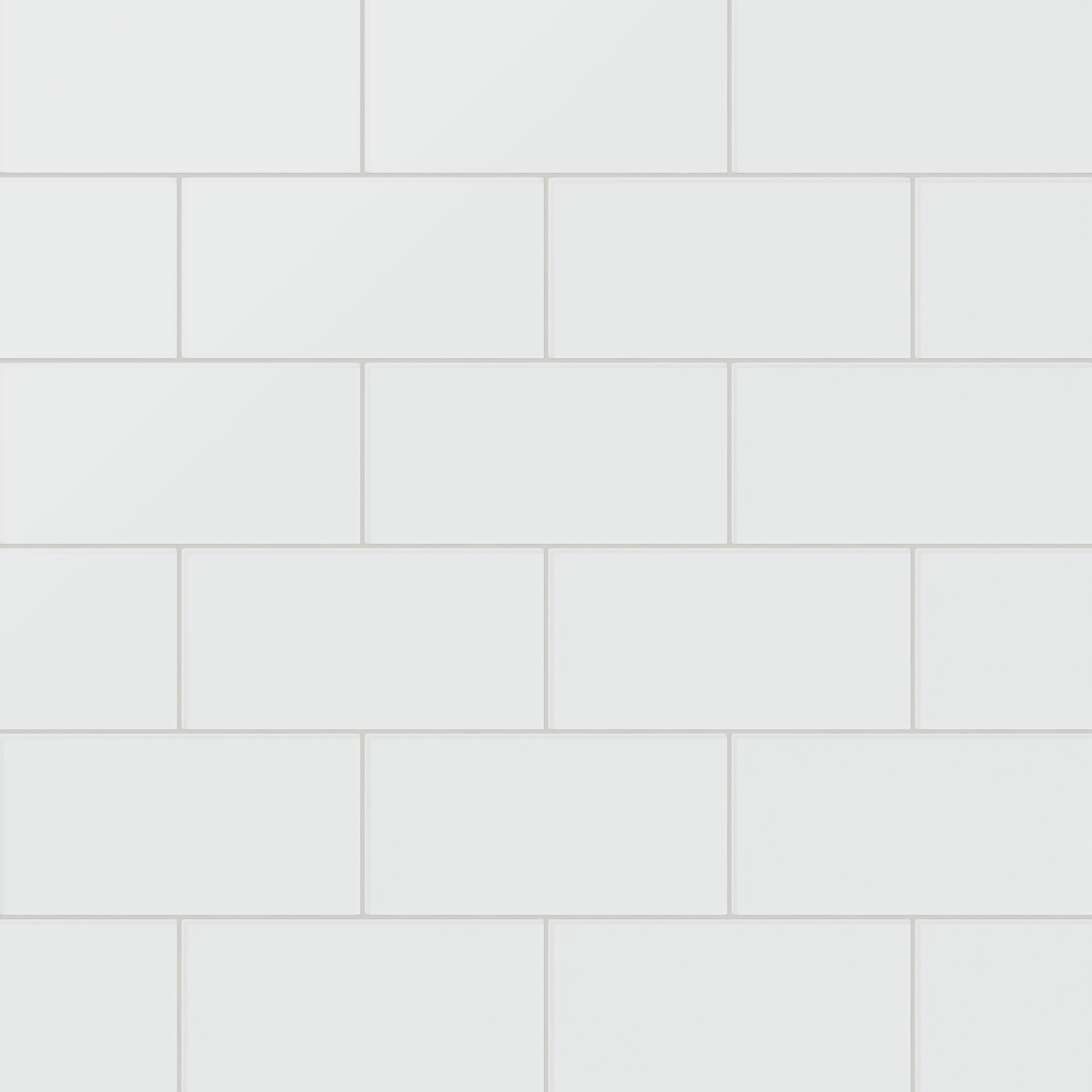 6x12 Glass Tile in Egret Matte