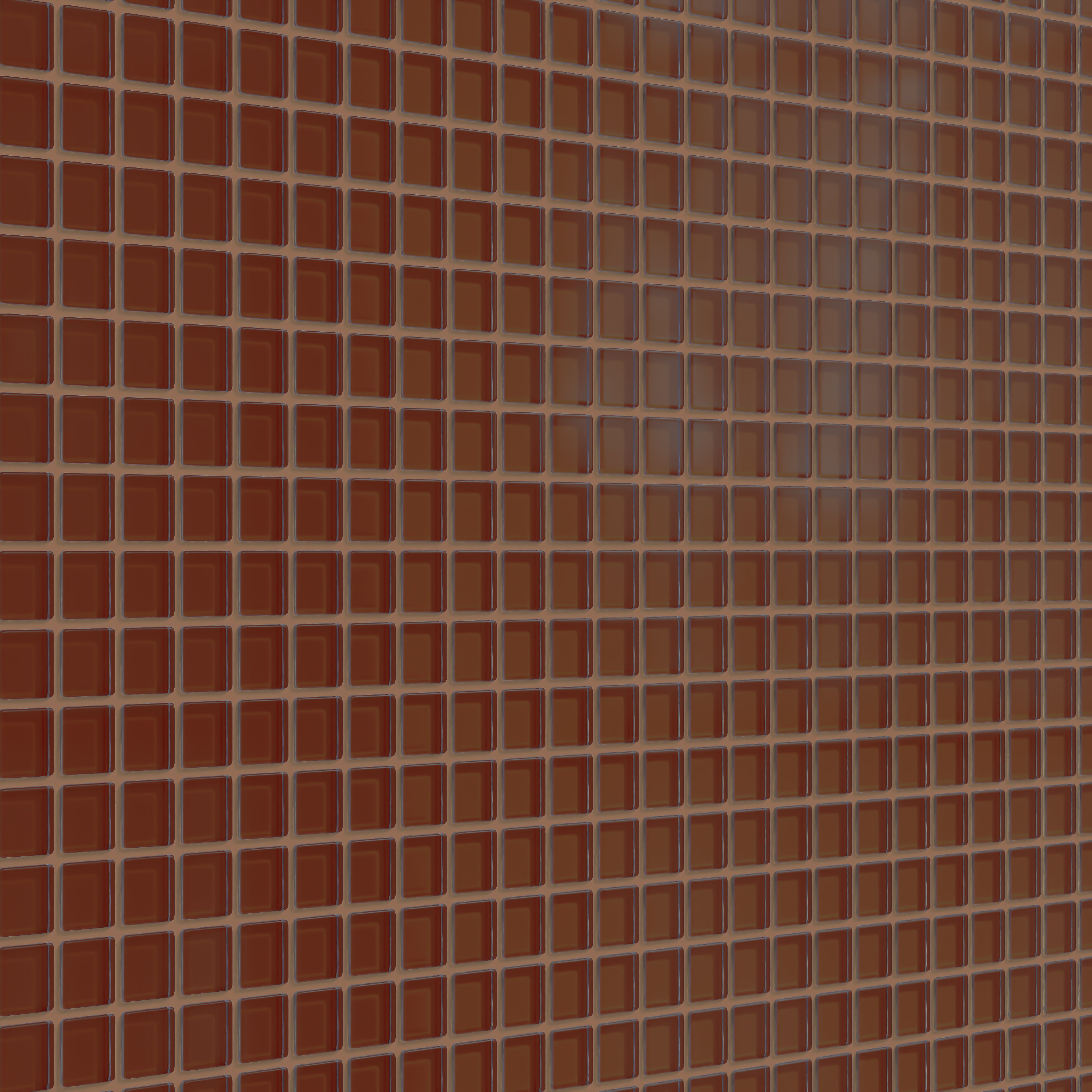 1x1 Straight Set Sheeted Glass Mosaic Tile in Pheasant Matte