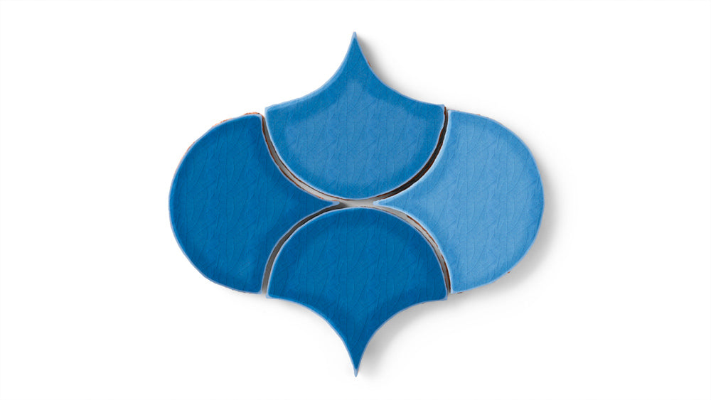 Ogee Drop Original Ceramic Tile in Aegean Sea Gloss