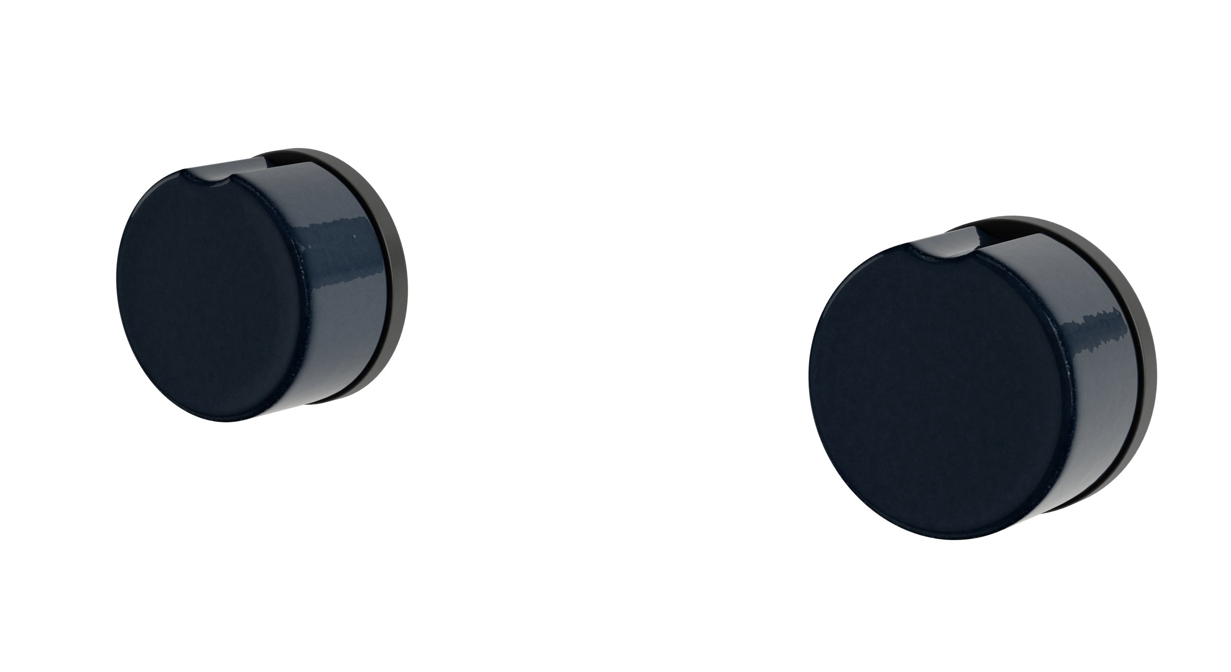 Foundry Two Handle Wall Mount Bath Trim with Groove Ceramic Knob Handles in Oil Rubbed Bronze