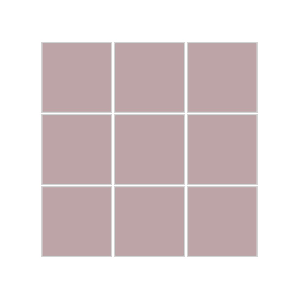 3x3 Straight Set Sheeted Original Ceramic Mosaic Tile in Painted Sky Matte