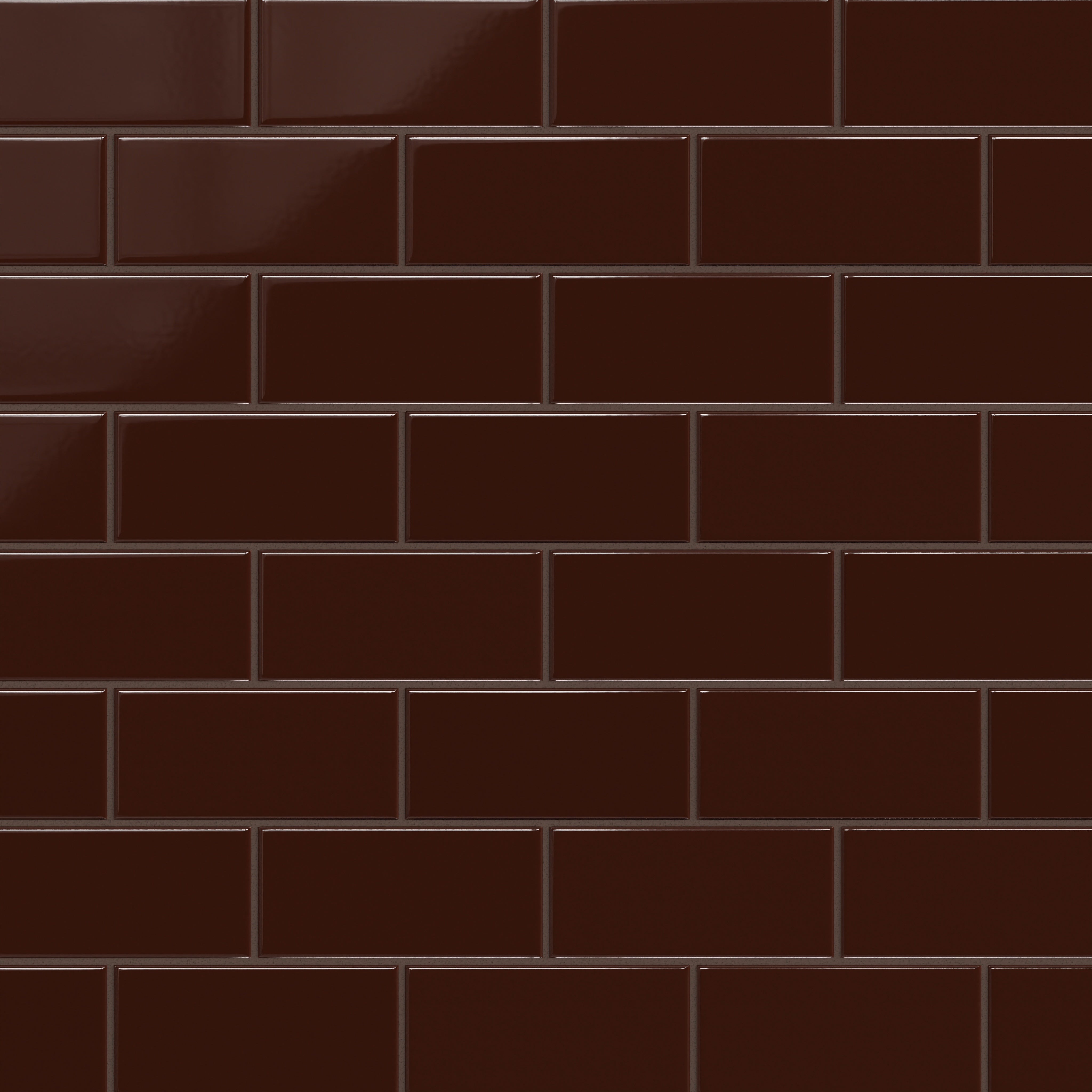 3x6 Original Ceramic Tile in Garnet Gloss
