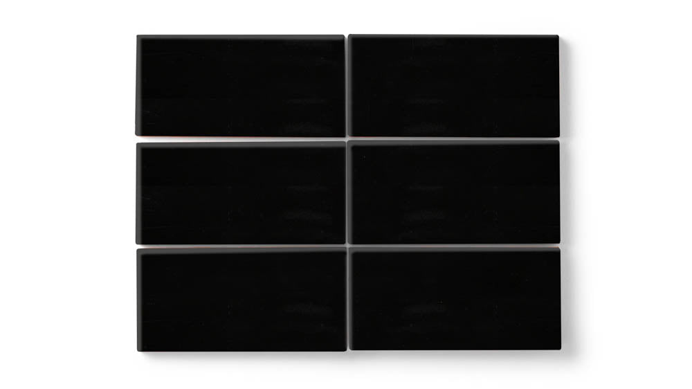 4x8 Original Ceramic Tile in Raven Gloss