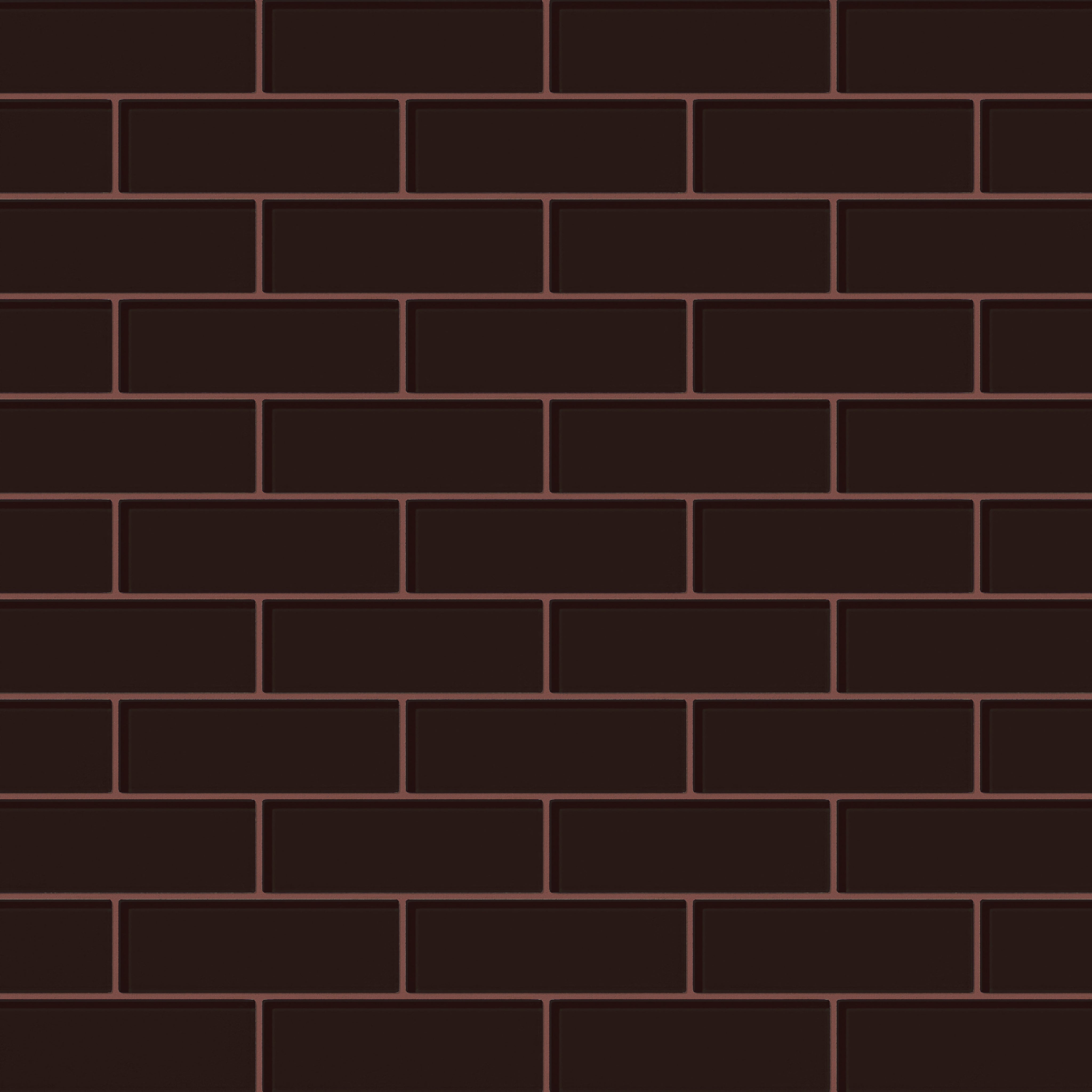 2x6 Glass Tile in Nighthawk Gloss