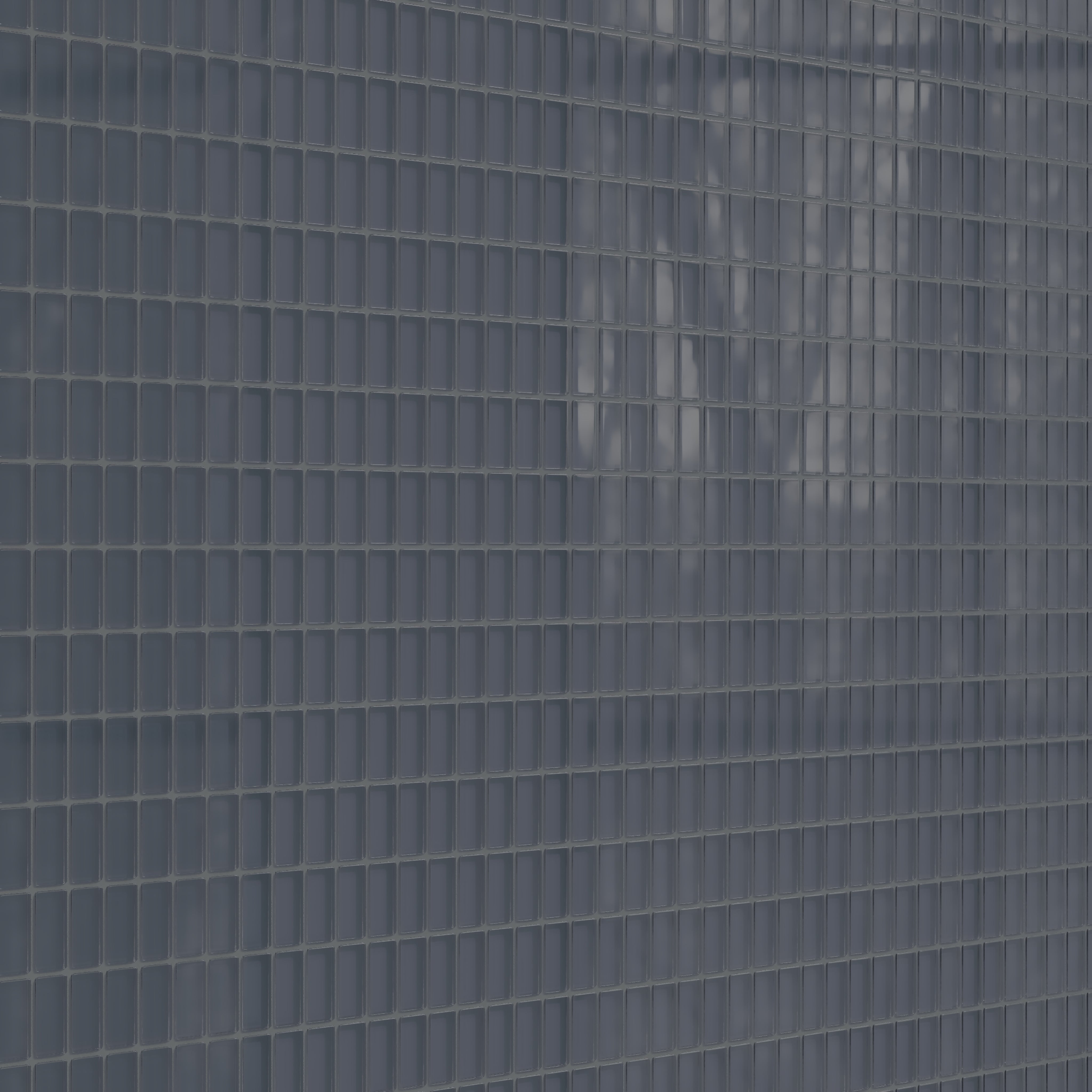 1x2 Straight Set Sheeted Glass Mosaic Tile in Junco Gloss