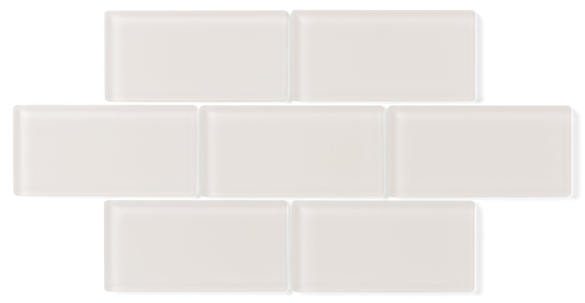 1x4 Herringbone Sheeted Glass Mosaic Tile in Dove Matte