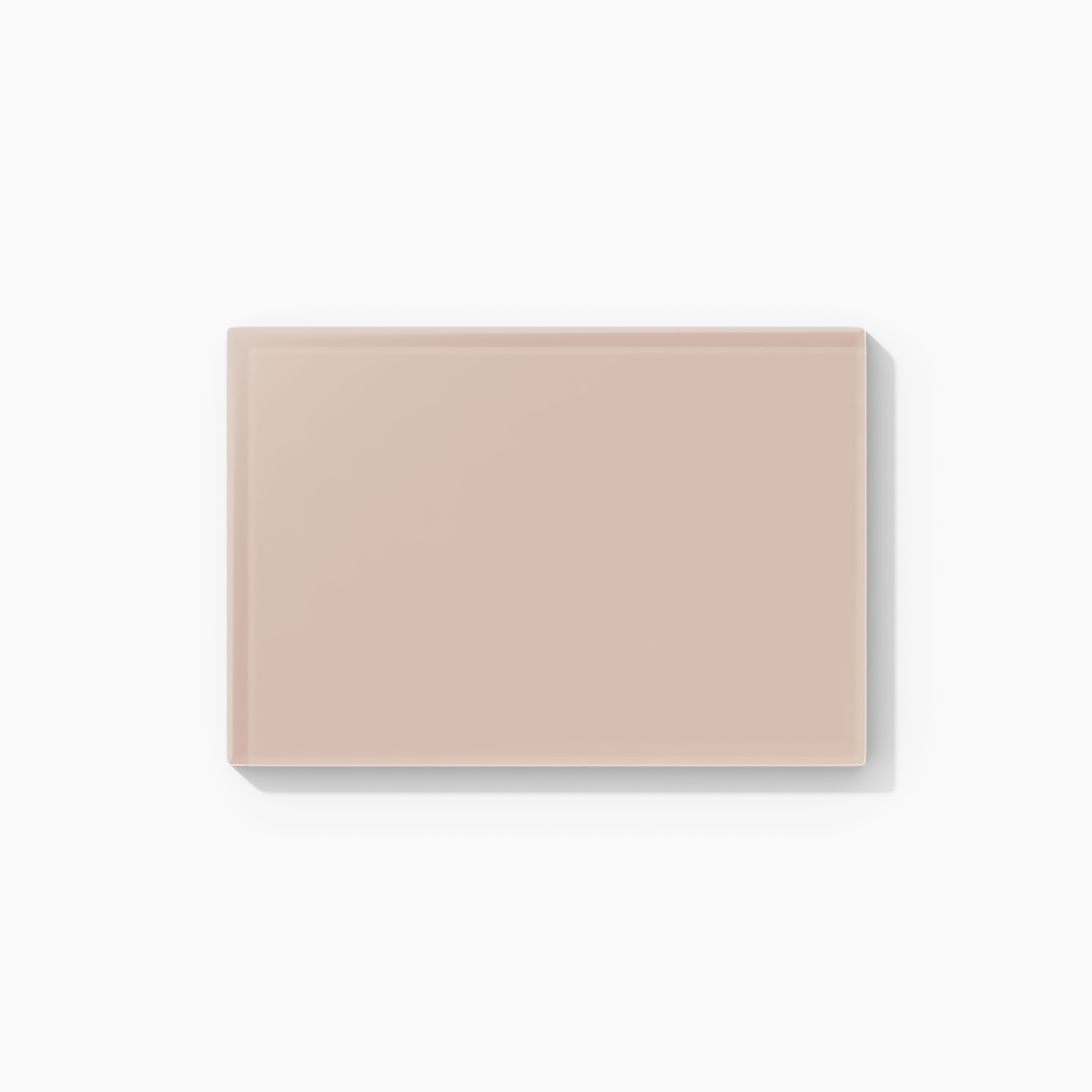 4x6 Glass Tile in Rosy Finch Matte