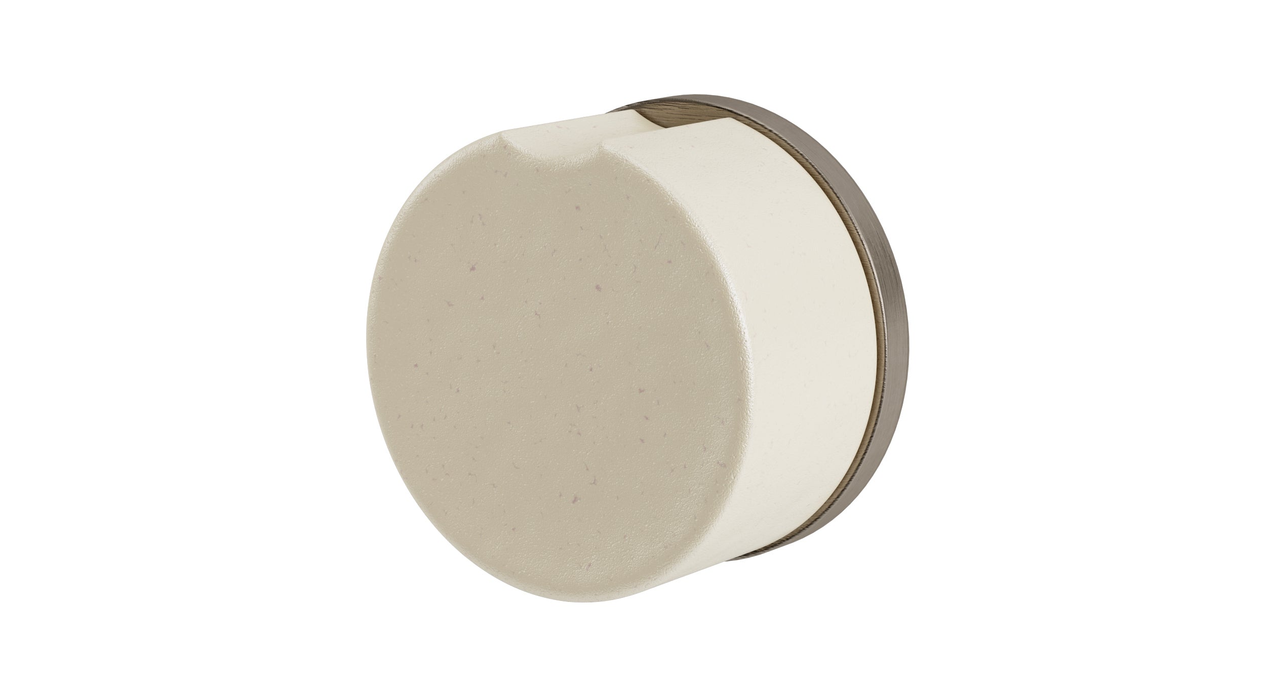 Foundry One Handle Wall Mount Diverter/Volume Control Shower Trim with Groove Ceramic Knob Handle in Antique Nickel