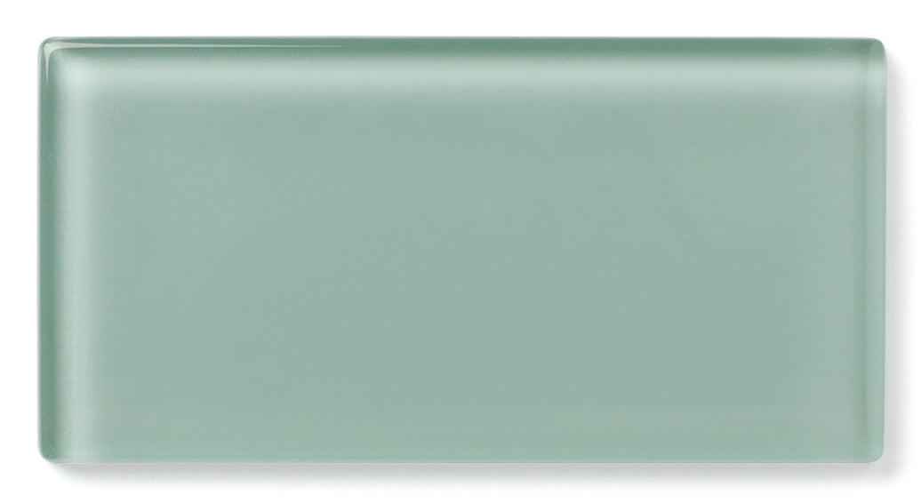 1x4 Herringbone Sheeted Glass Mosaic Tile in Kingfisher Gloss