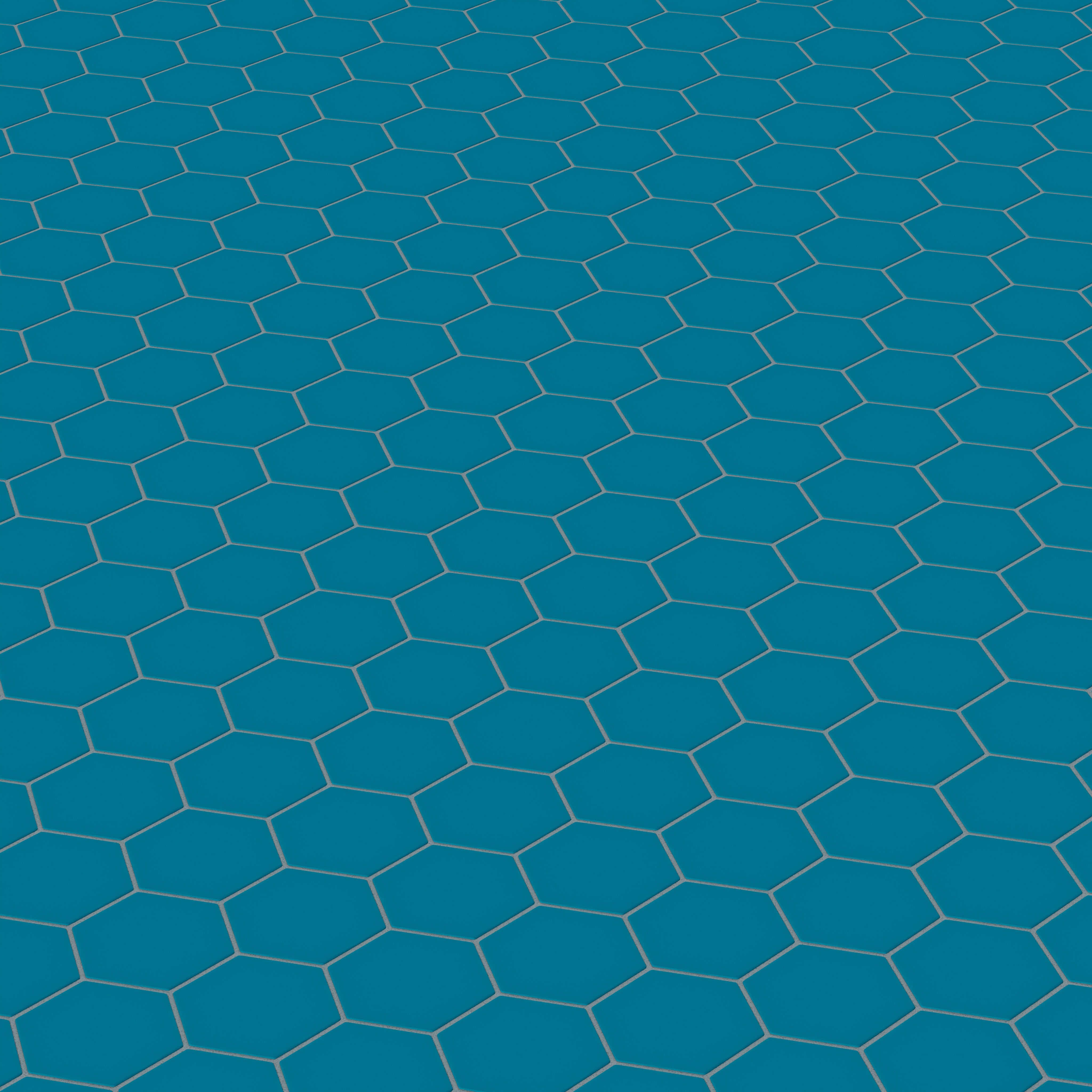 4" Hexagon Original Ceramic Tile in Adriatic Sea Matte
