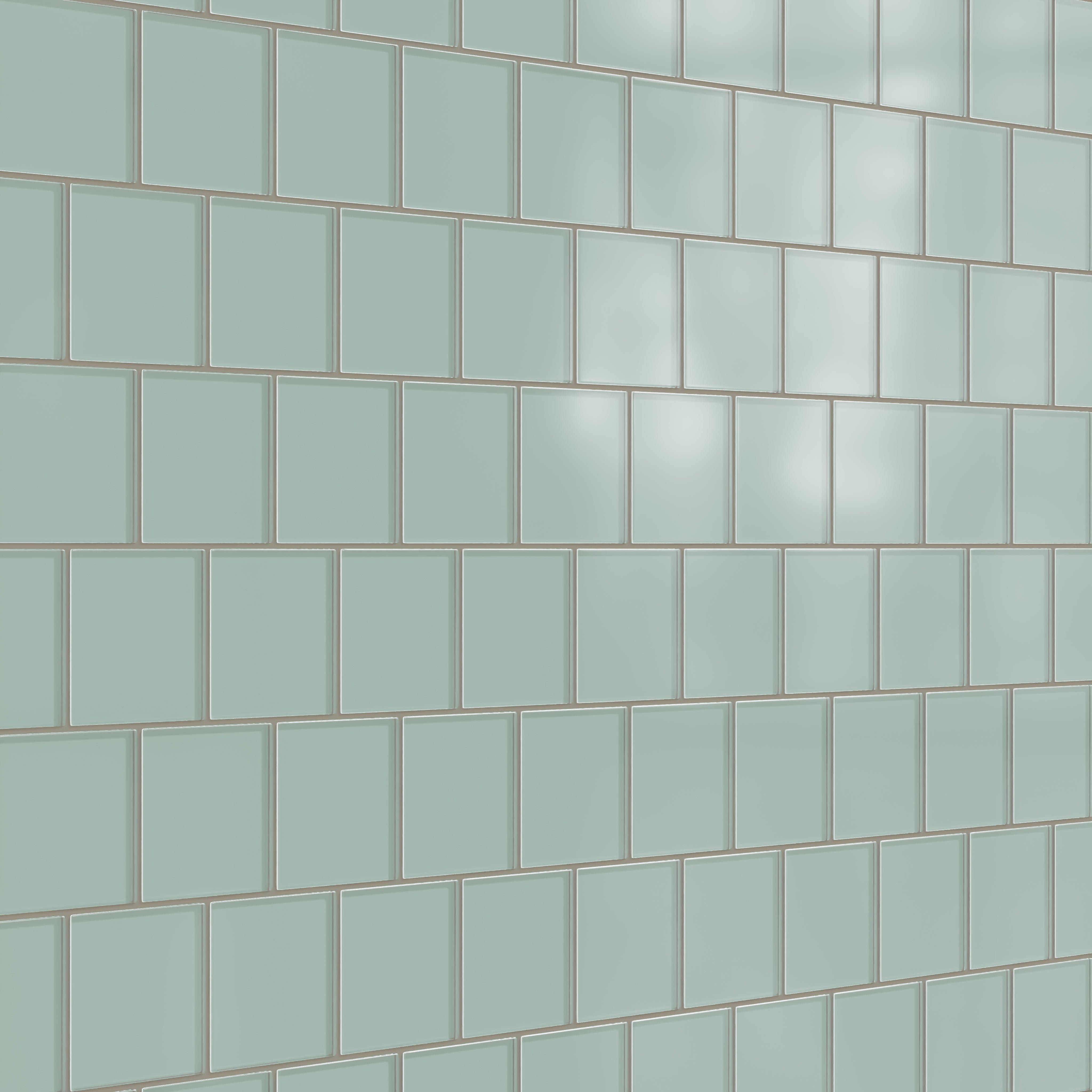 4x4 Glass Tile in Kingfisher Matte