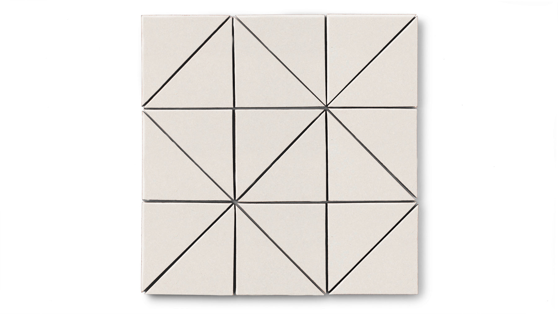 4" Triangle Original Ceramic Tile in Feldspar Matte