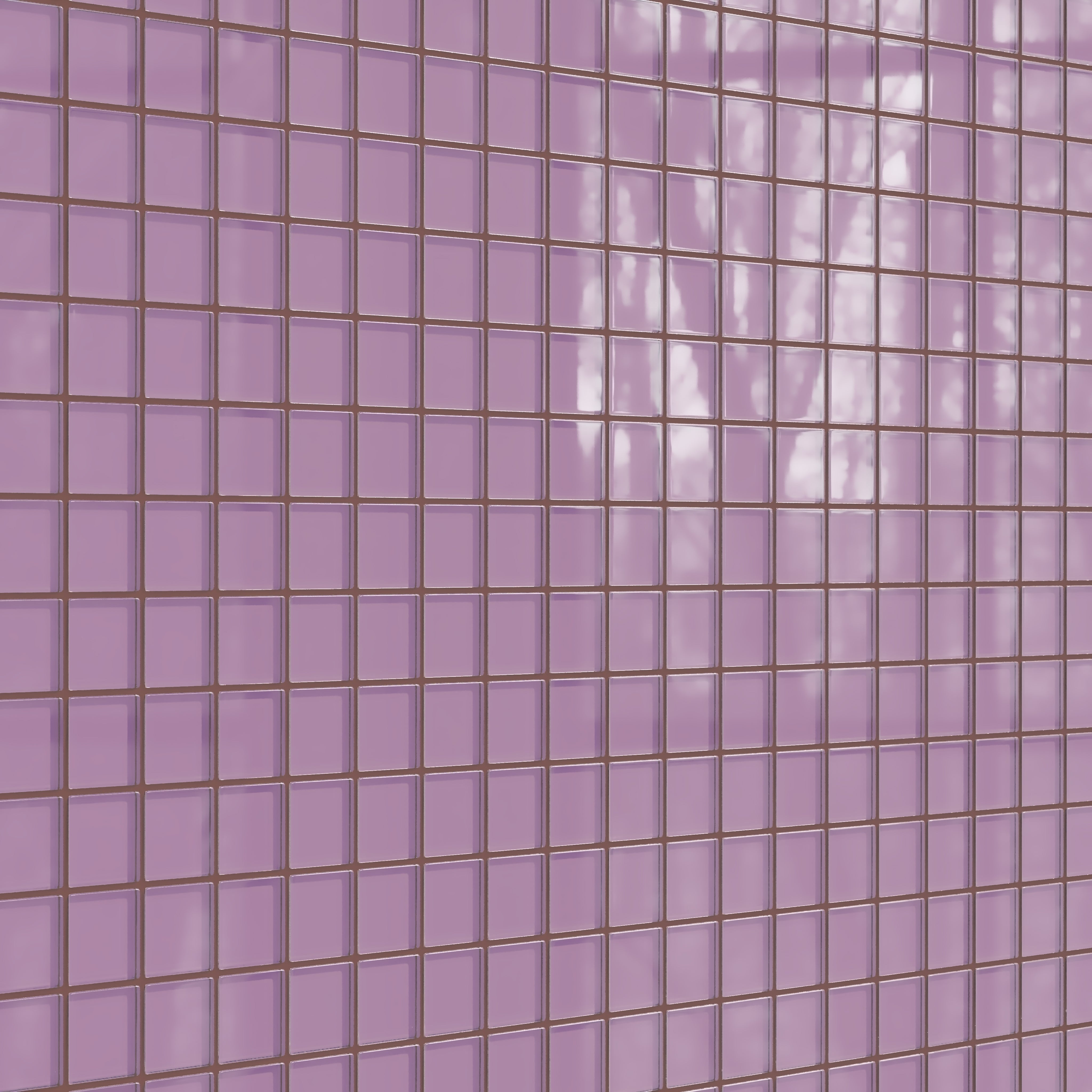 2x2 Straight Set Sheeted Glass Mosaic Tile in Waxbill Gloss