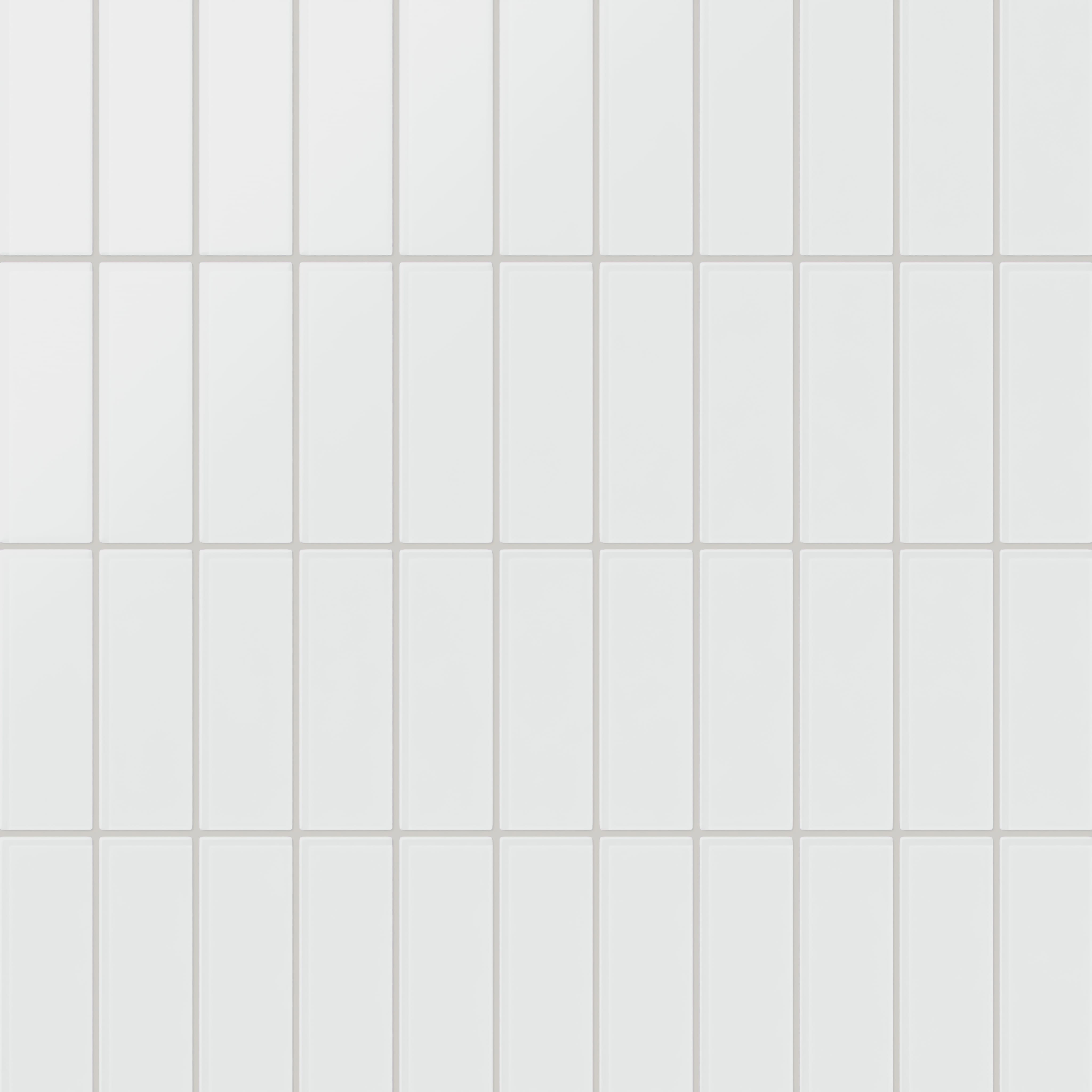 Quick Ship 2x6 Glass Tile in Egret Matte