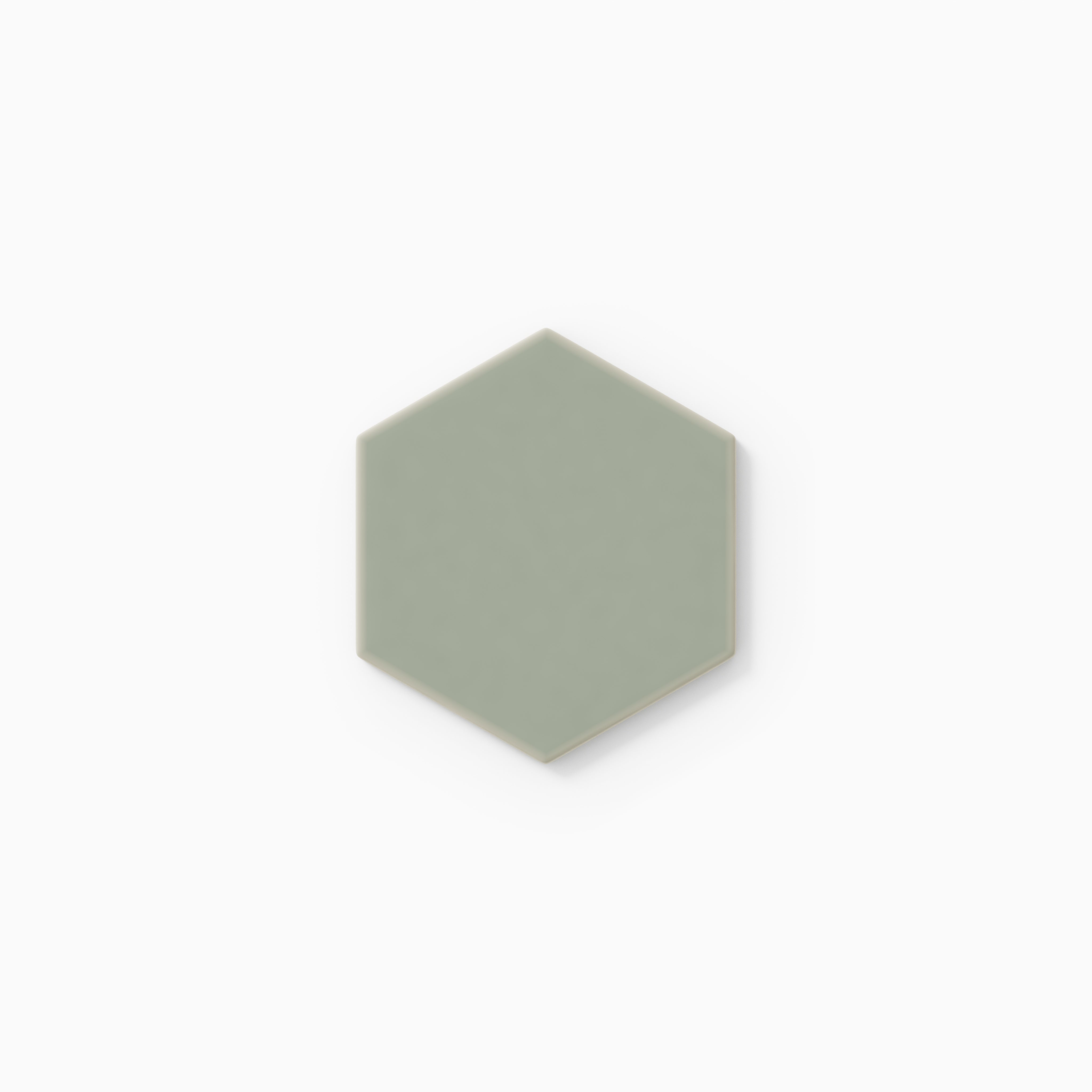 4" Hexagon Original Ceramic Tile in Rosemary Matte