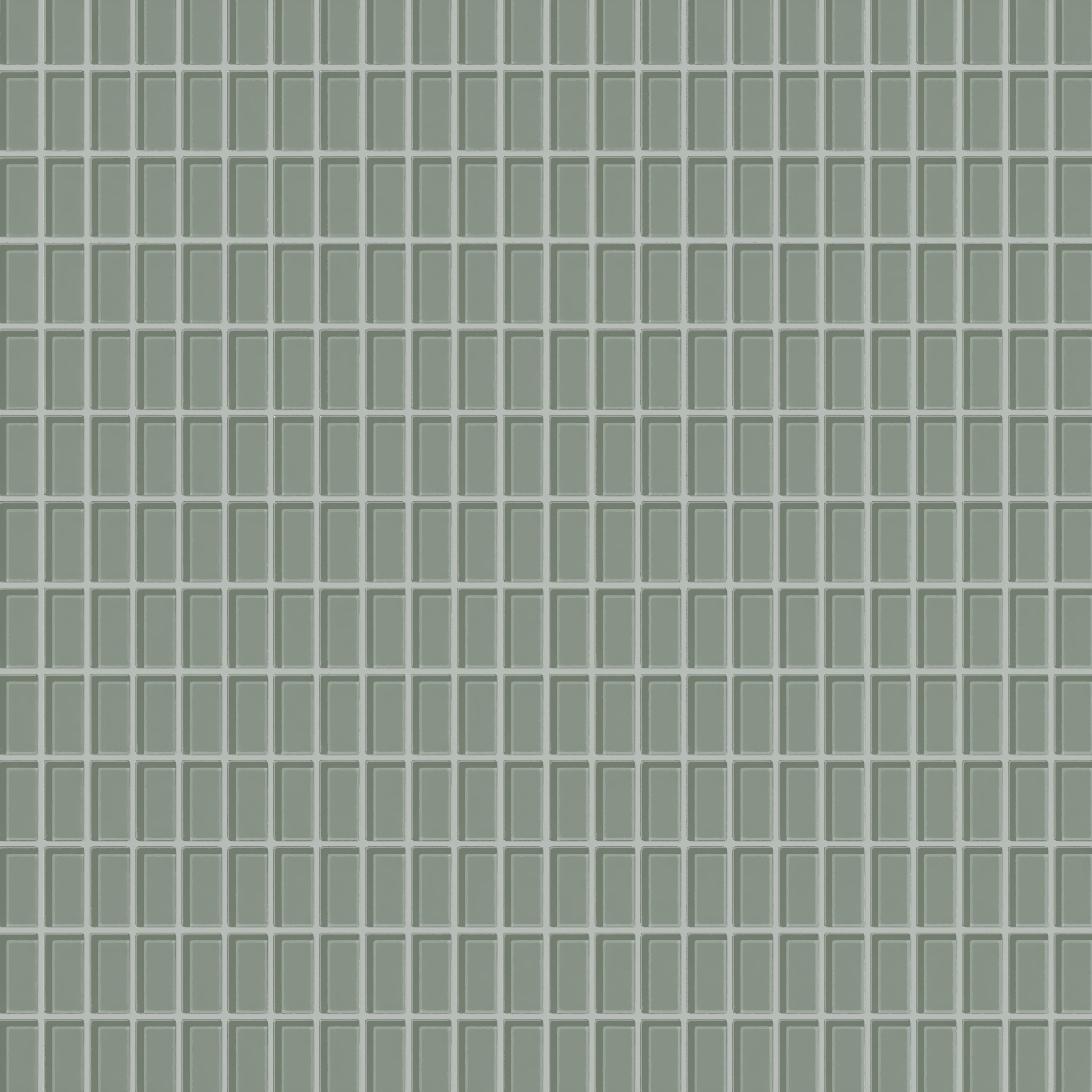 1x2 Straight Set Sheeted Glass Mosaic Tile in Hummingbird Gloss