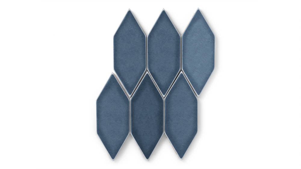 Picket Original Ceramic Tile in Slate Blue Gloss